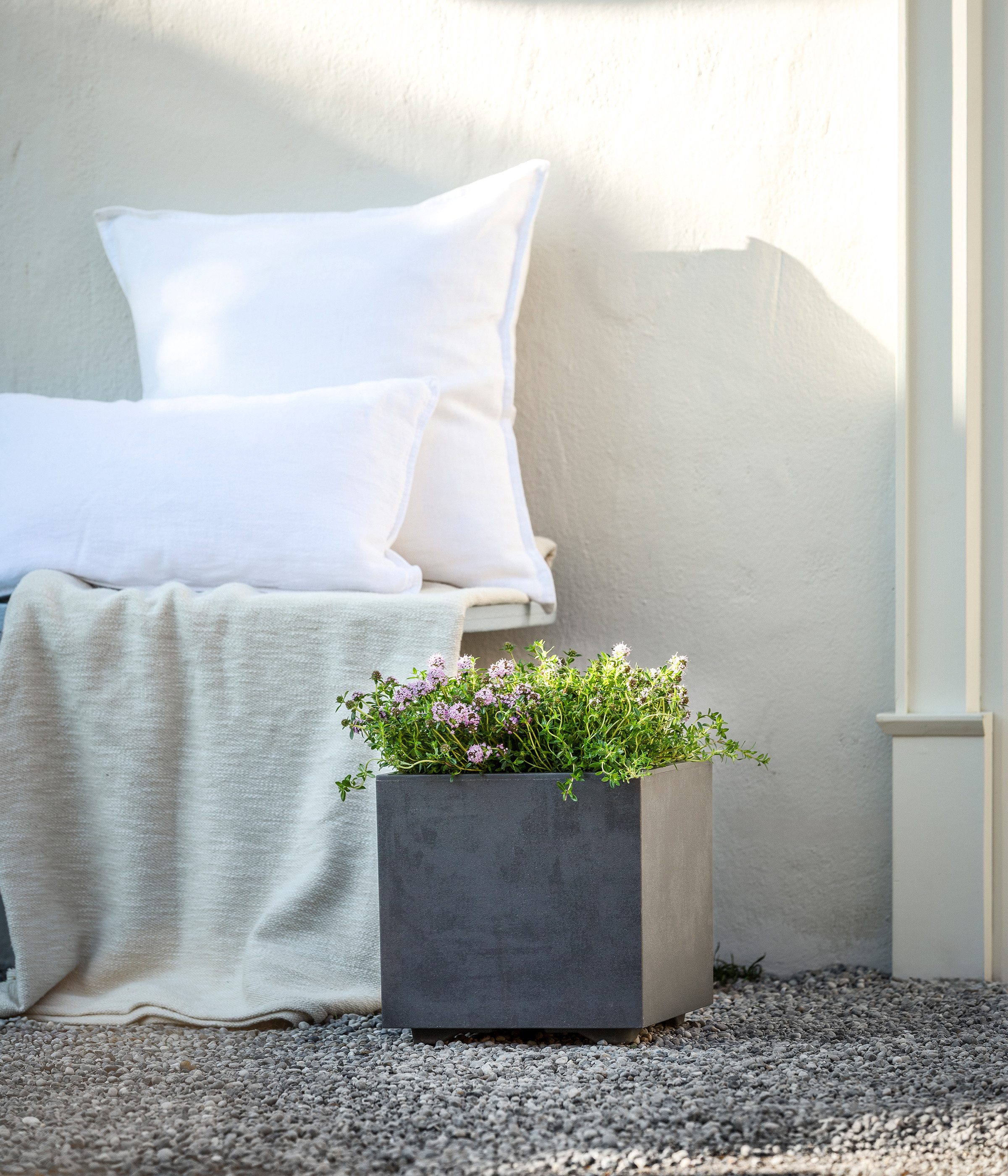 Deroma Blumenkasten Pflanzkübel Millenium, Outdoor Blumenkasten, günstig online kaufen