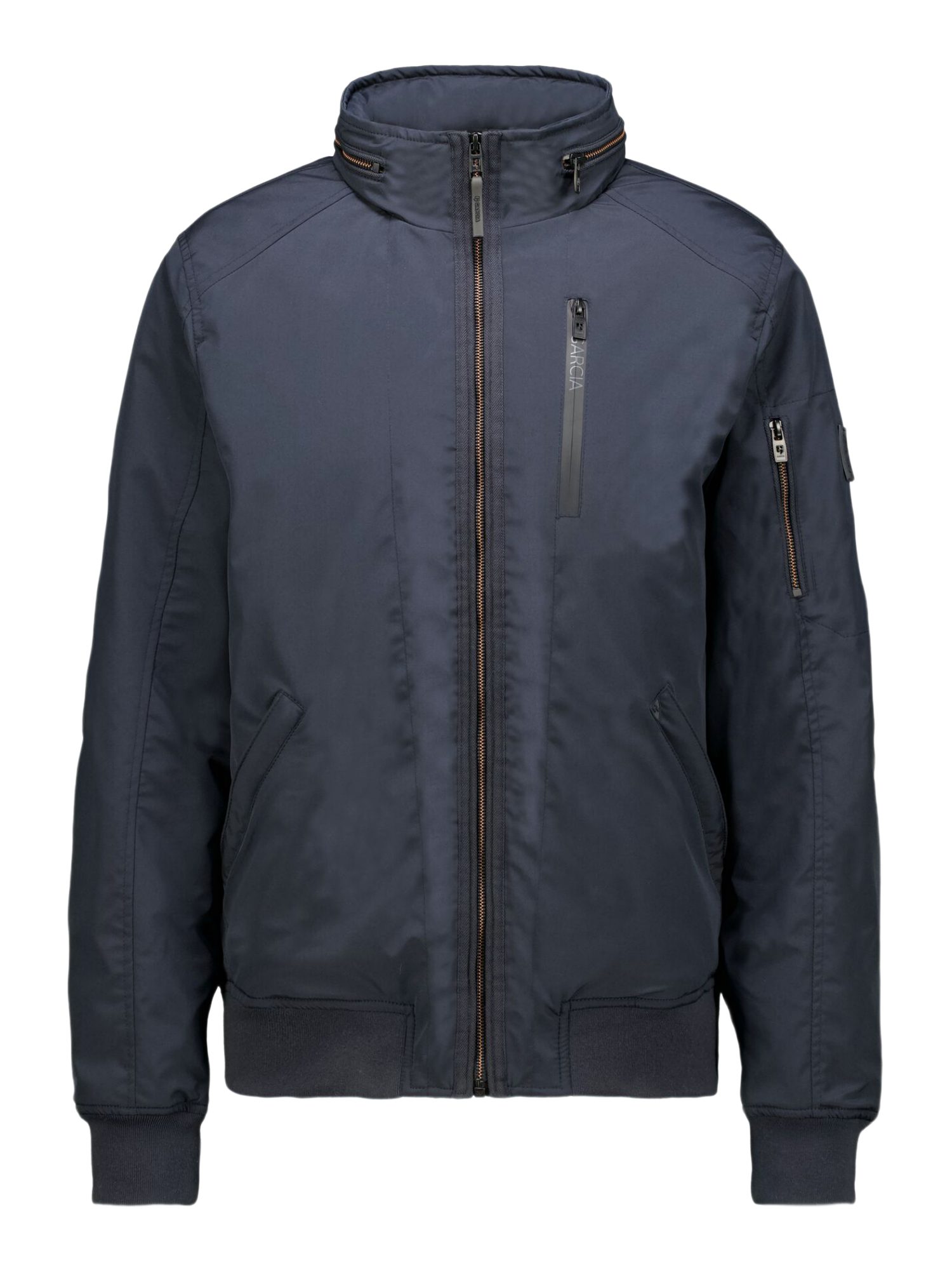 Garcia Outdoorjacke blau,Freizeit,Polyamid,Unifarben,Stehkragen,Langarm,Regular Fit