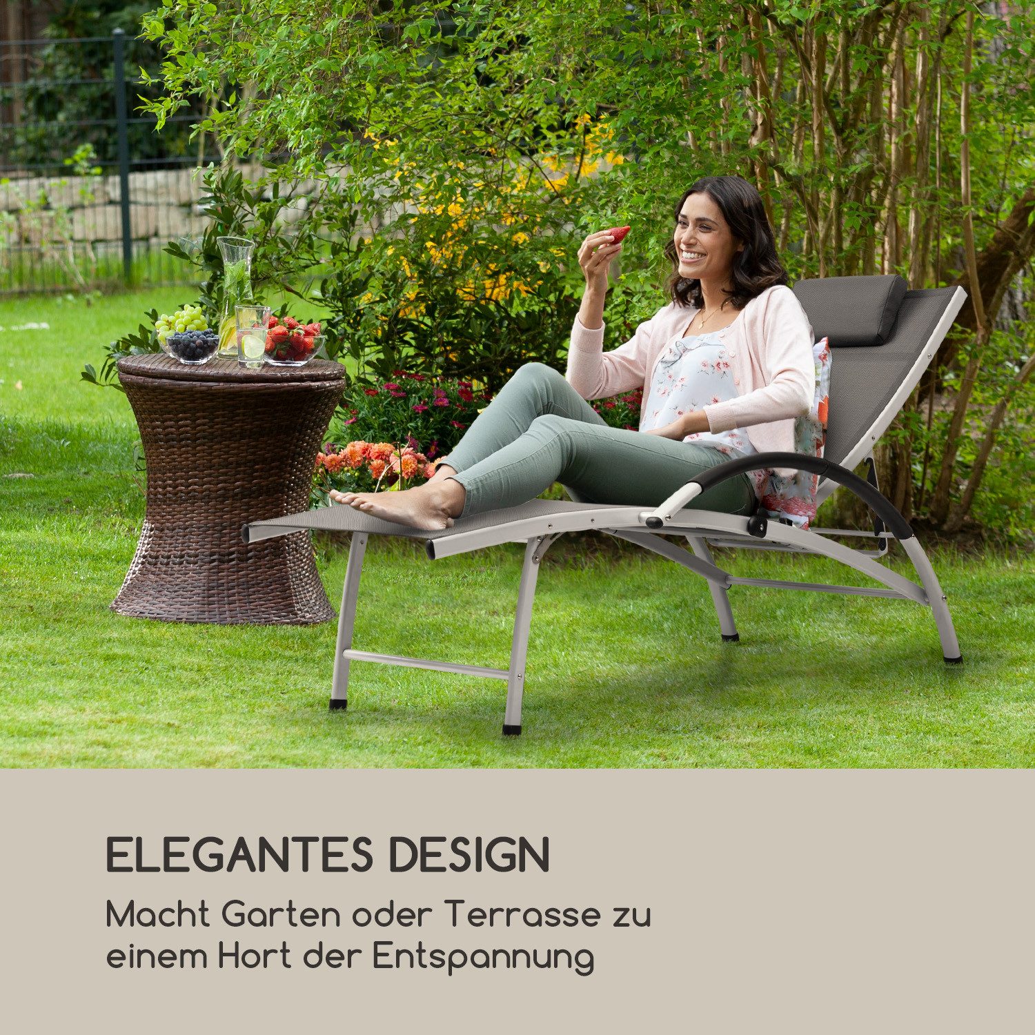 blumfeldt Gartenliege Sun Valley Sonnenliege, verstellbare günstig online kaufen