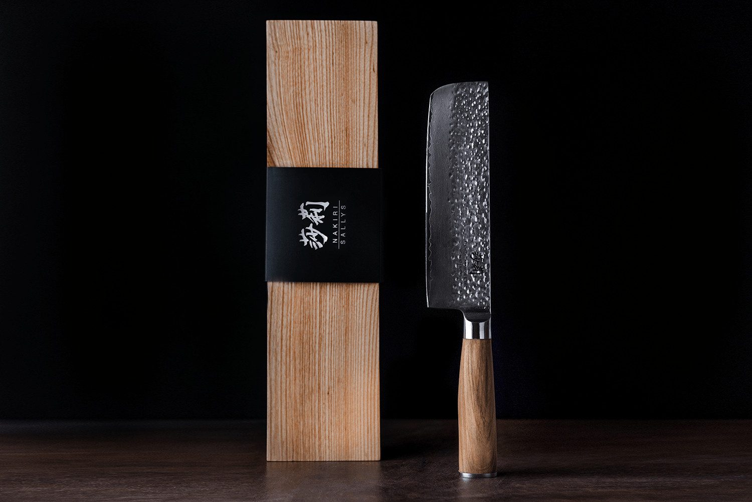 Sallys Damastmesser Nakiri, Antibakteriell, langlebig, komfortabel