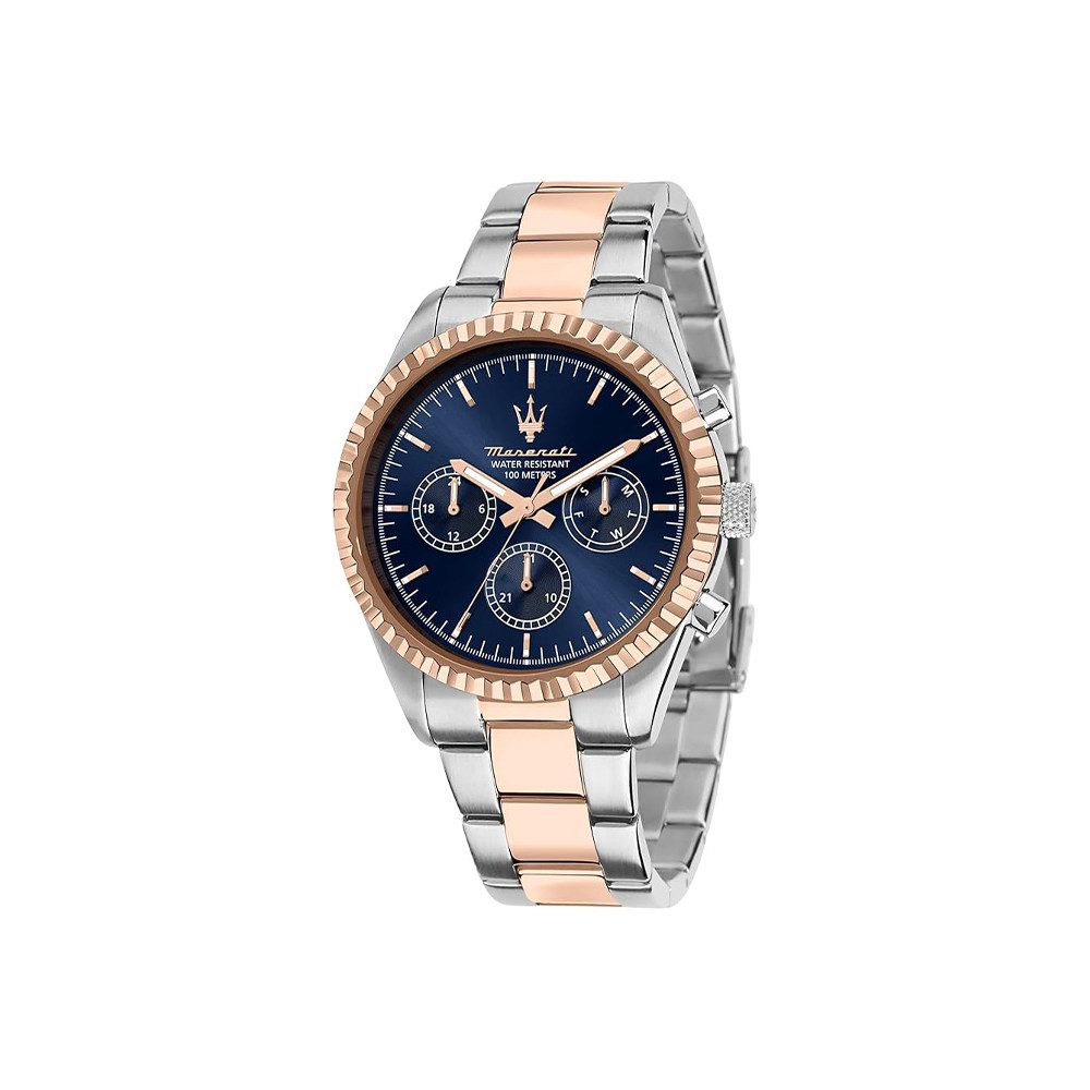 blau, roségold, silber