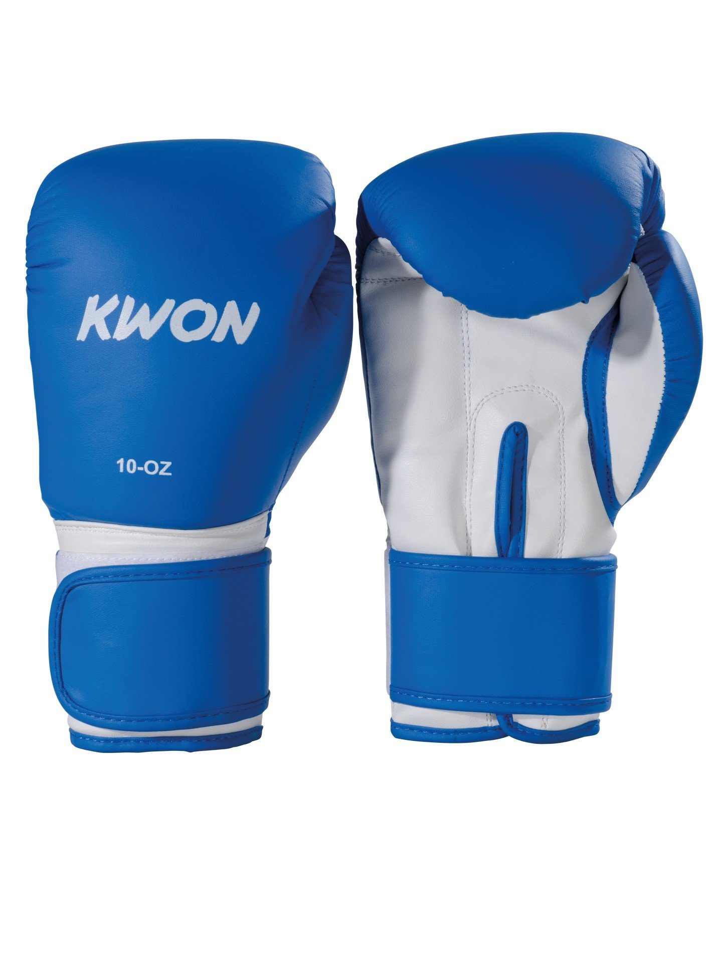 KWON Boxhandschuhe blau Kickboxen Erwachsene, (Paar), 8 MMA Unzen Boxen Anfänger Fortgeschrittene Thaiboxen Kinder Box-Handschuhe Fitness 16 und 