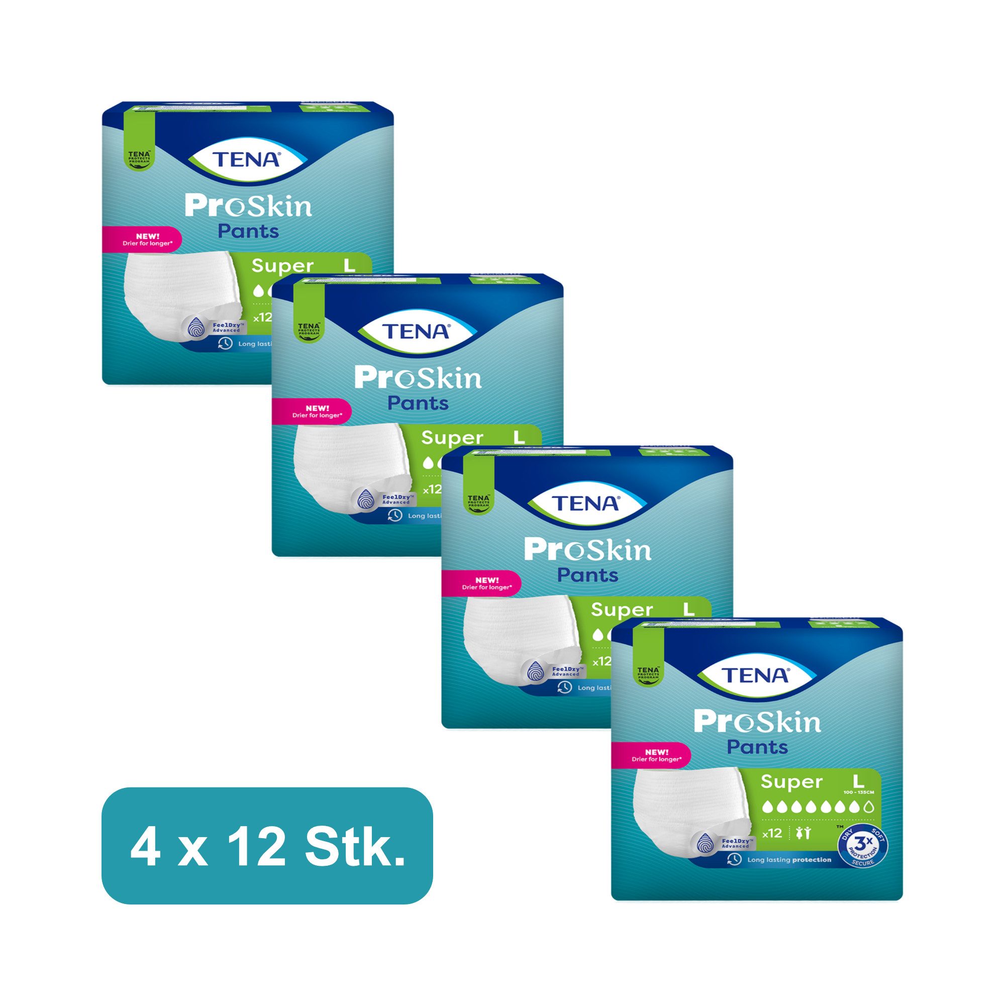 TENA Штаны недержания TENA - Pants Super L - 4x12Stk., 48-St.