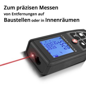 STAHLWERK Lasermessgerät Laser Entfernungsmesser LE-60 ST, (Packung, 5 St), Entfernungen