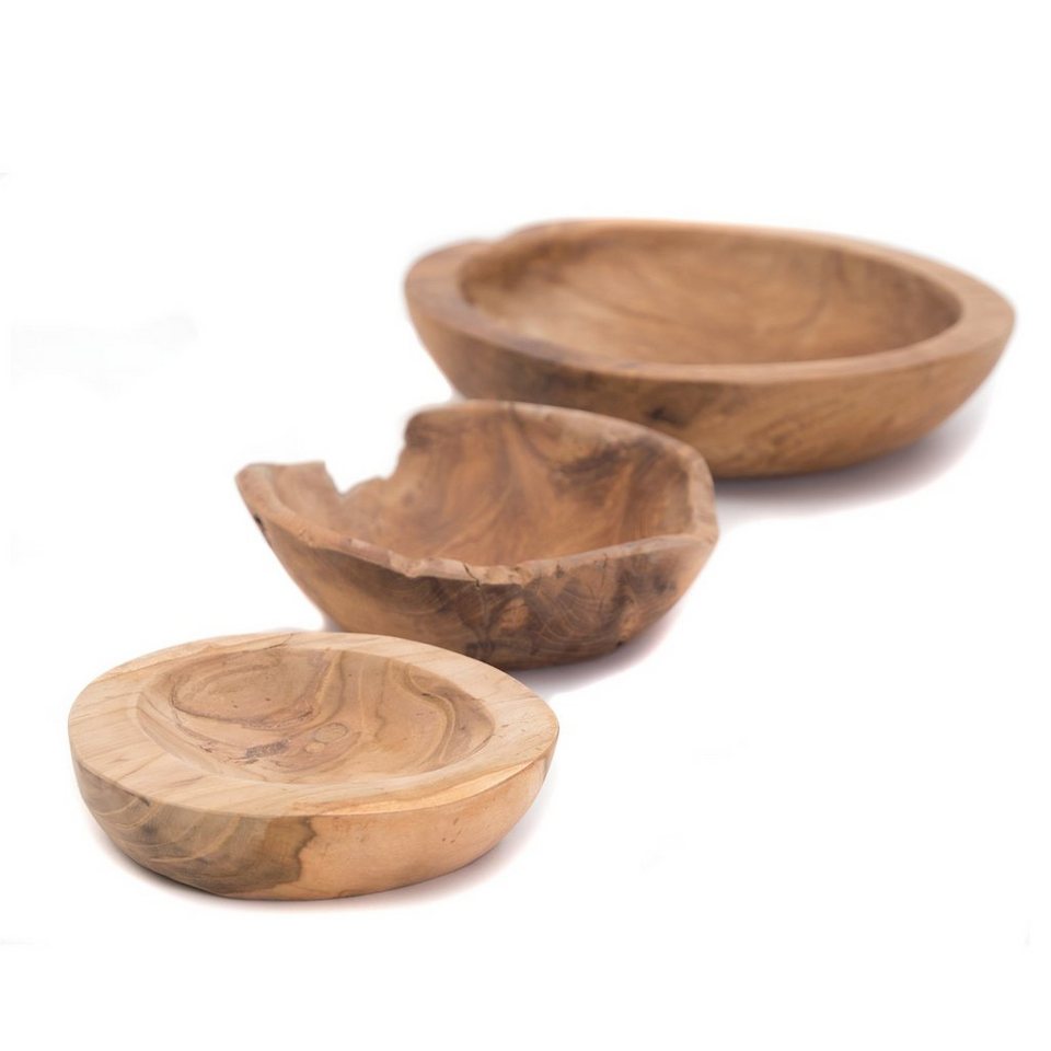 CREEDWOOD Dekoschale HOLZ SCHALEN SET \