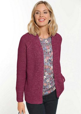 GOLDNER Strickjacke Zeitlose Strickjacke in Grobstrick