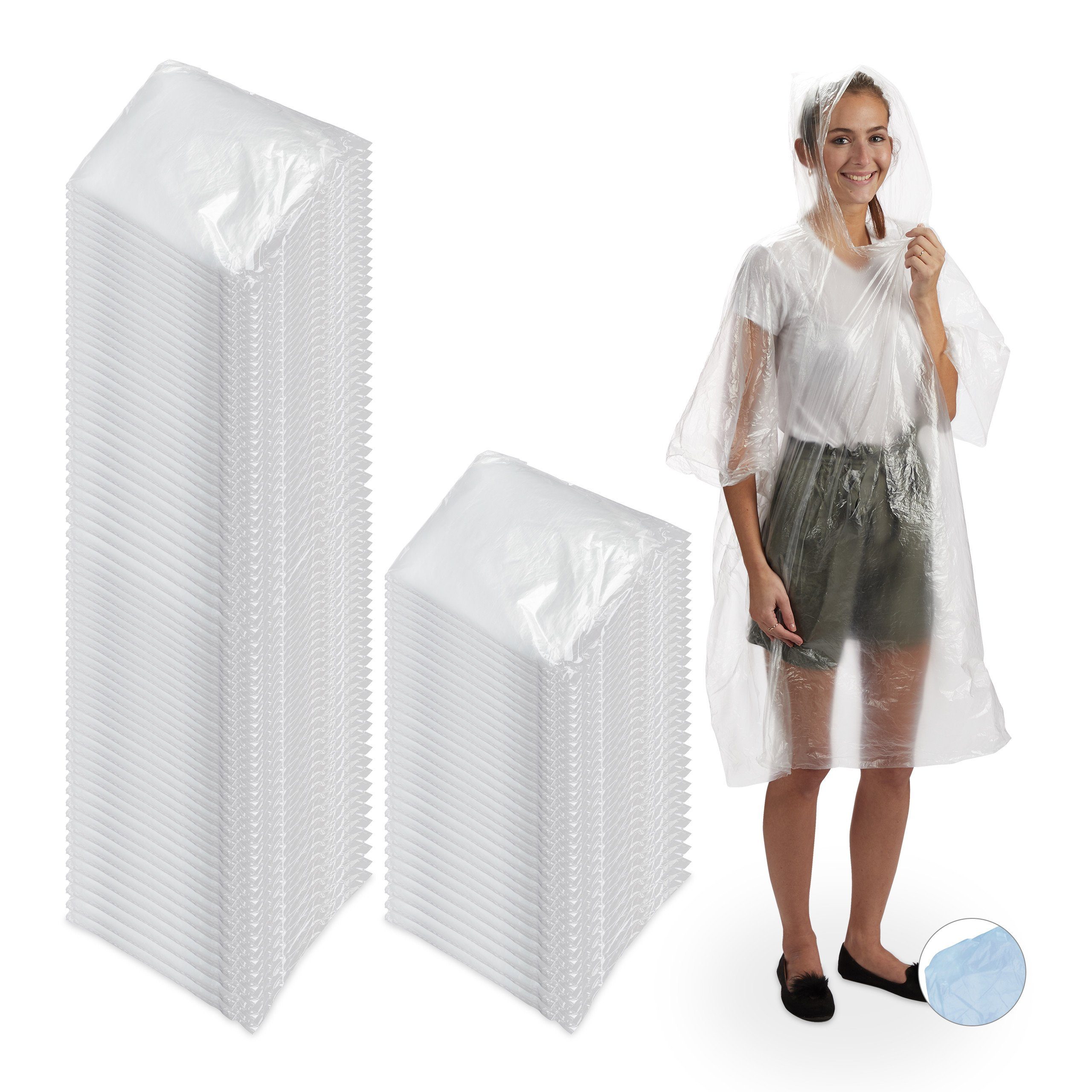 Regenponcho 100 x Regenponcho transparent