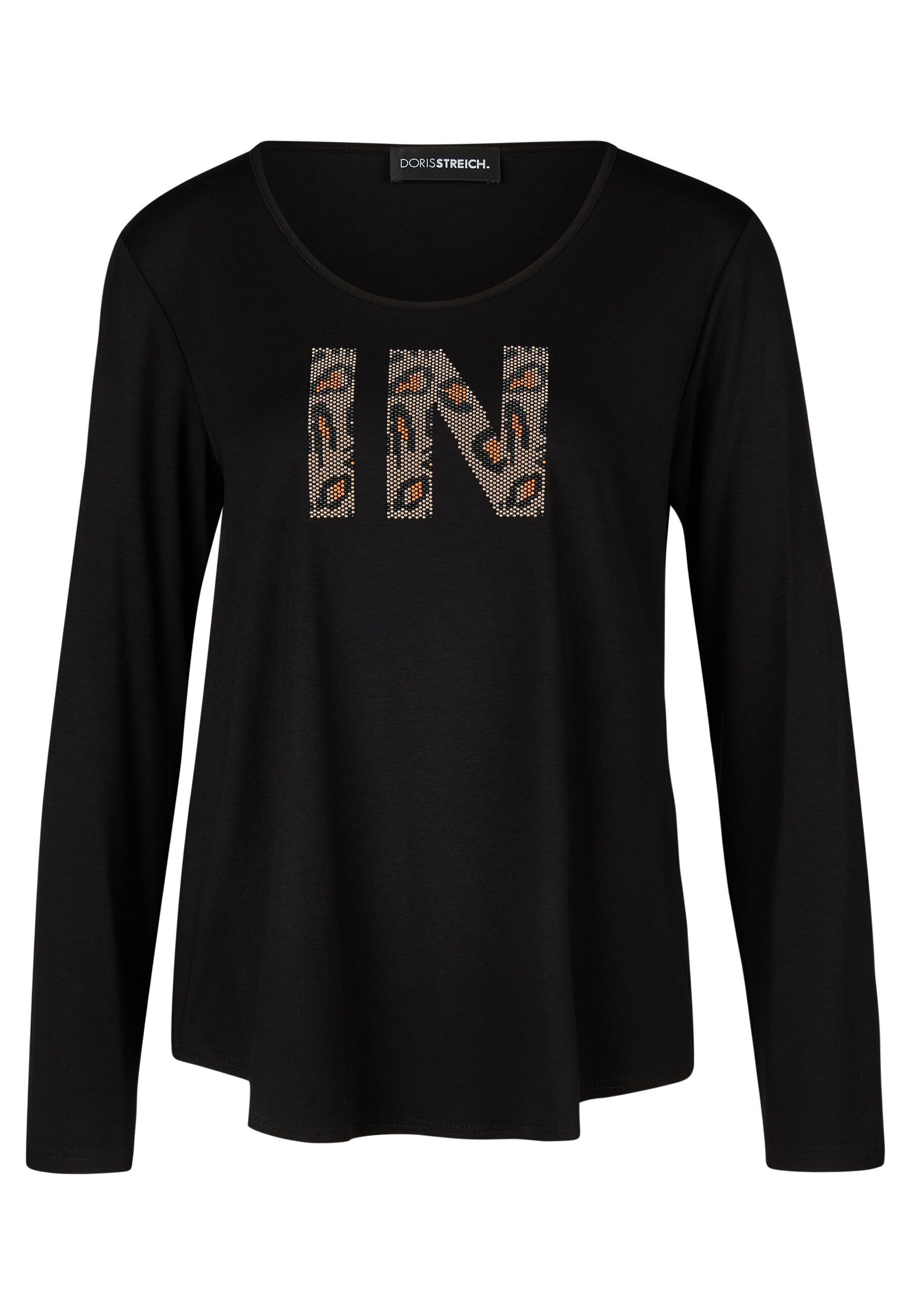 Doris Streich Langarmshirt mit Metallplätchen-Motiv