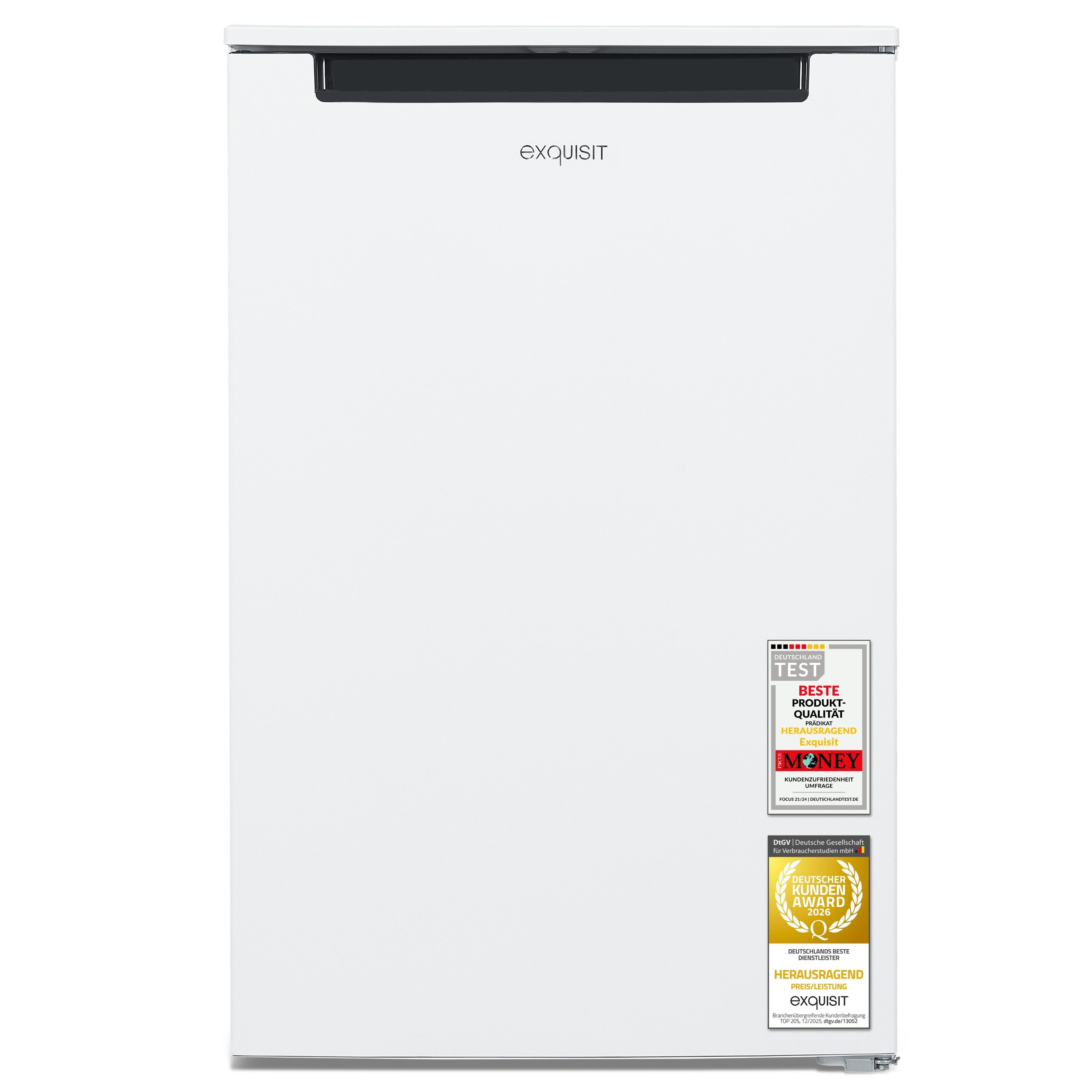 exquisit Gefrierschrank GS581-040C weiss, 85.5 cm hoch, 54.5 cm breit, 87 Liter, 3 Gefrierschubladen, 40 db, EEK: C, 4-Sterne-Gefrieren