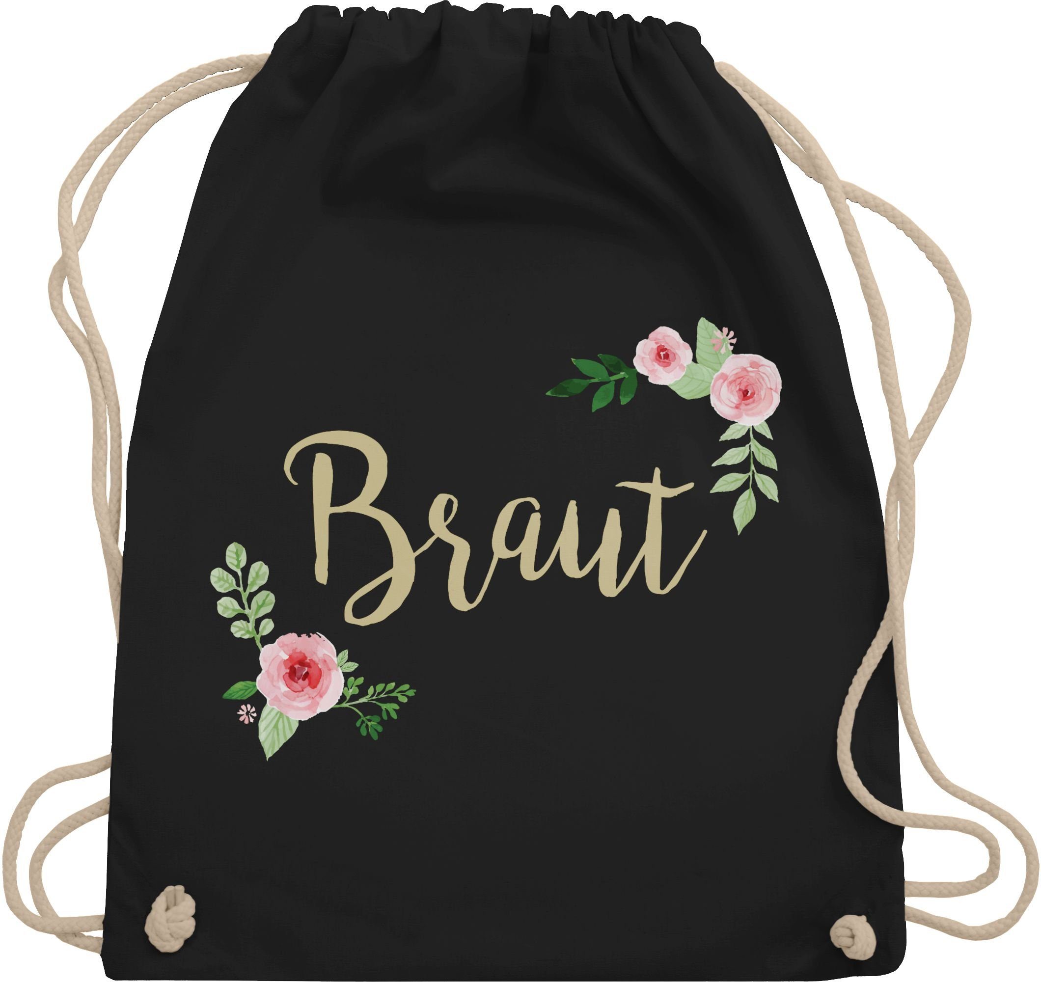 Turnbeutel Braut Blumen