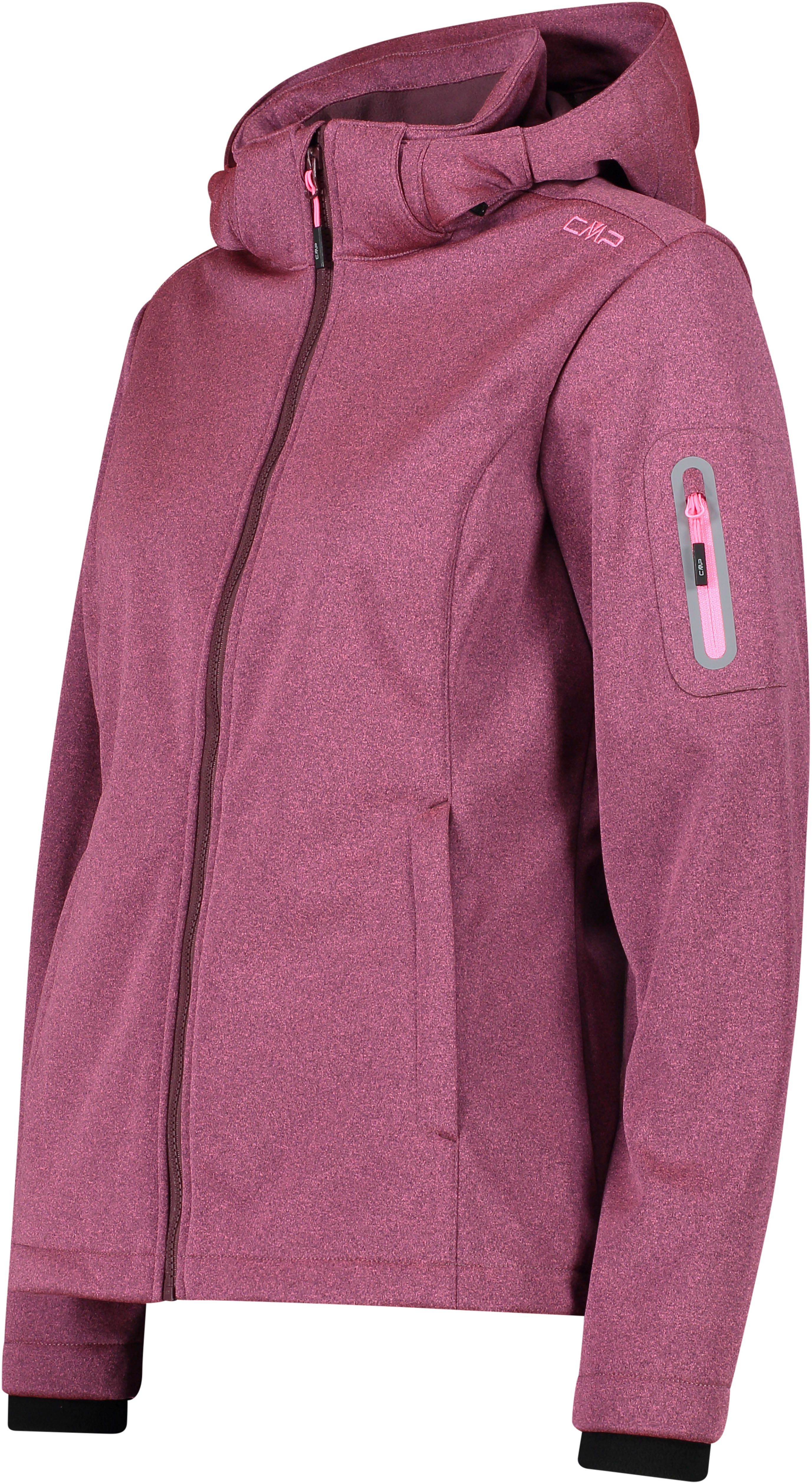 CMP Softshelljacke B408 FLUO MEL. PINK