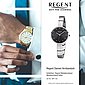 Regent Quarzuhr »D2URF1150 Regent Metall Damen Uhr F-1150 Analog«, Damenuhr mit Metallarmband, rundes Gehäuse, klein (ca. 28mm), Elegant-Style, Bild 3