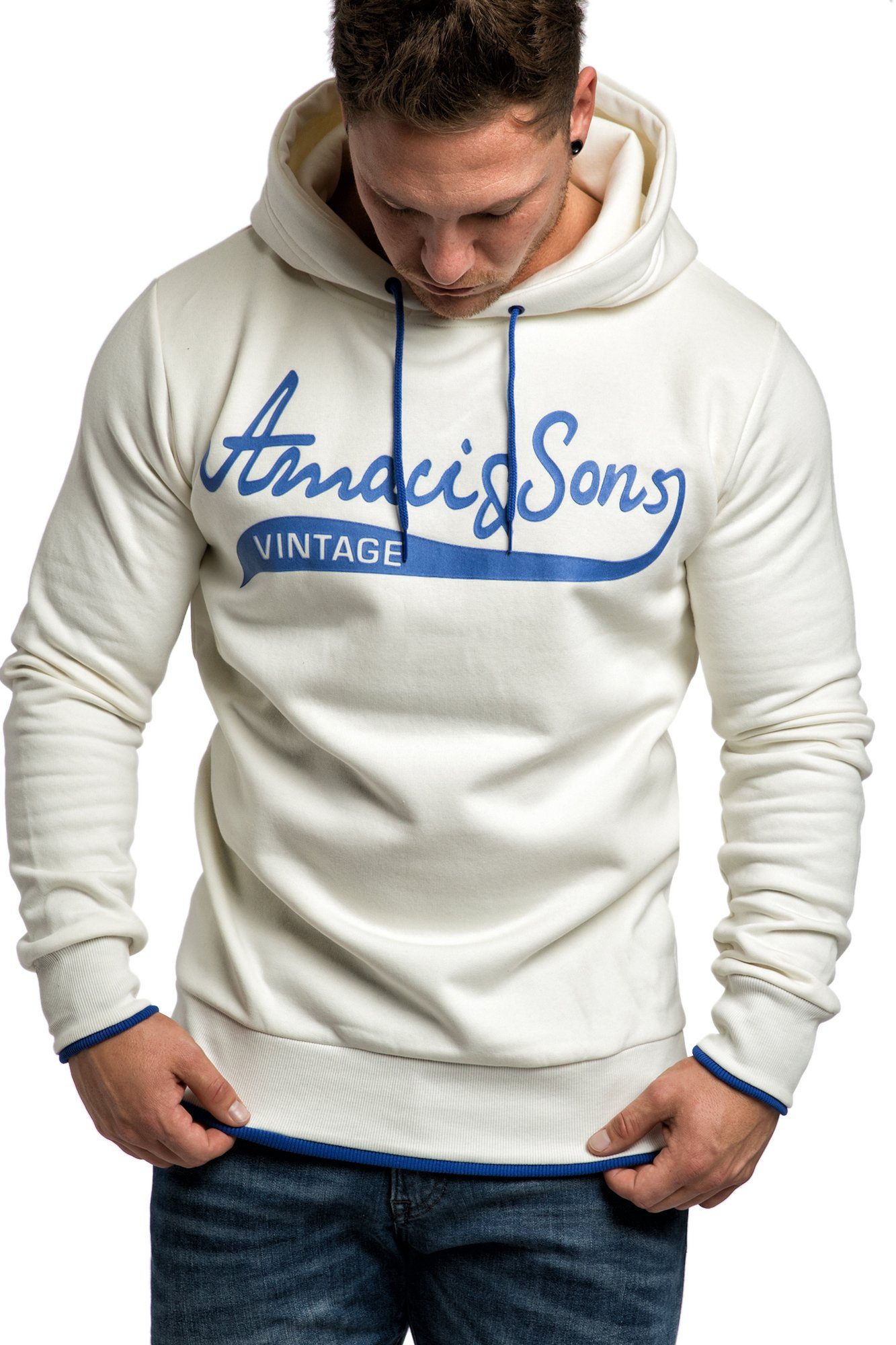 Amaci&Sons Kapuzenpullover MENIFEE Kapuzenpullover Herren Basic Kontrast Sw günstig online kaufen