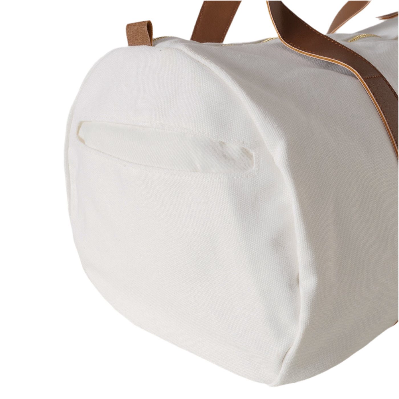 MF Reisetasche Reisetasche Malta Travel Cremeweiß Braun 50cm (1-tlg)