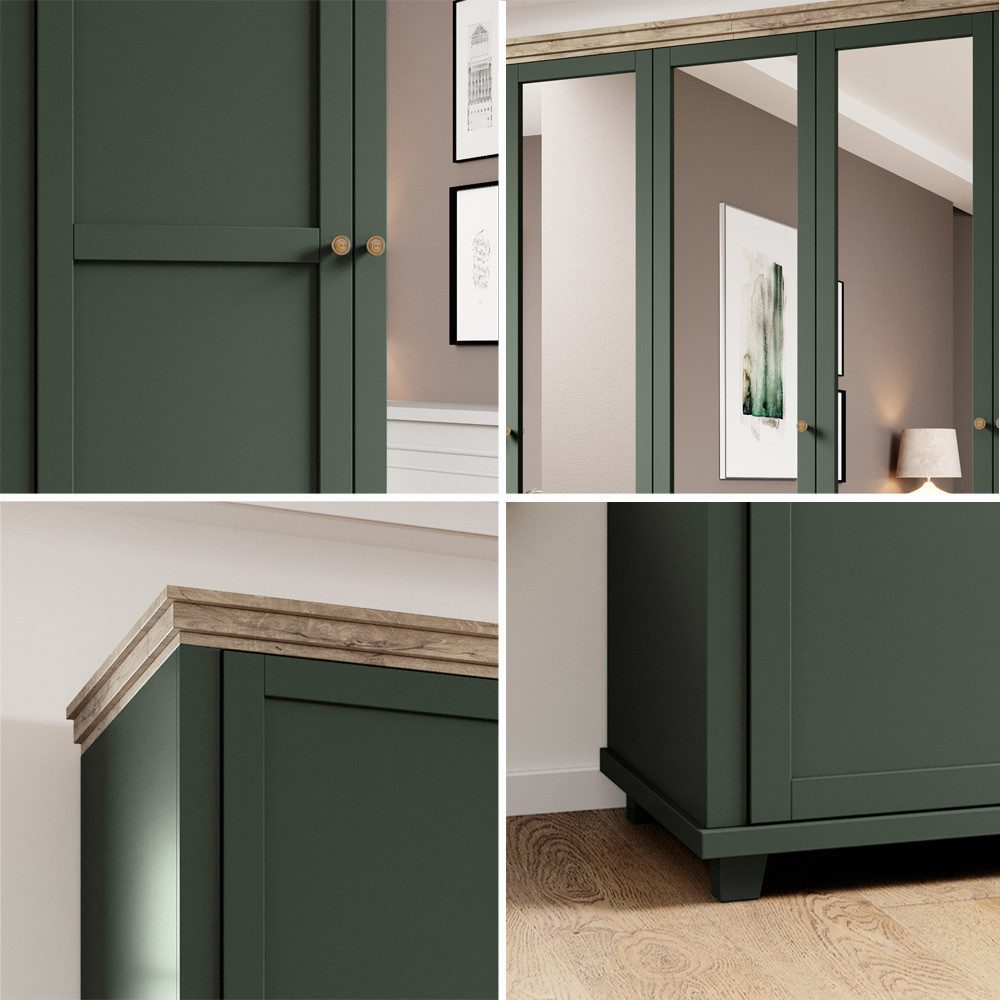 Lomadox Schlafzimmer-Set EPSOM-83, (Spar-Set, 4-tlg), Doppelbett Liegefläch günstig online kaufen