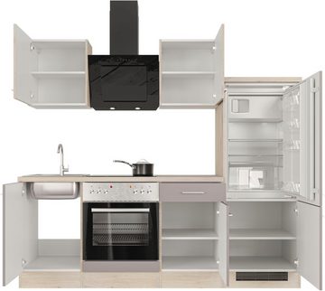 Flex-Well Küche Riva, mit E-Geräten, Breite 220 cm, in vielen Farbvarianten erhältlich