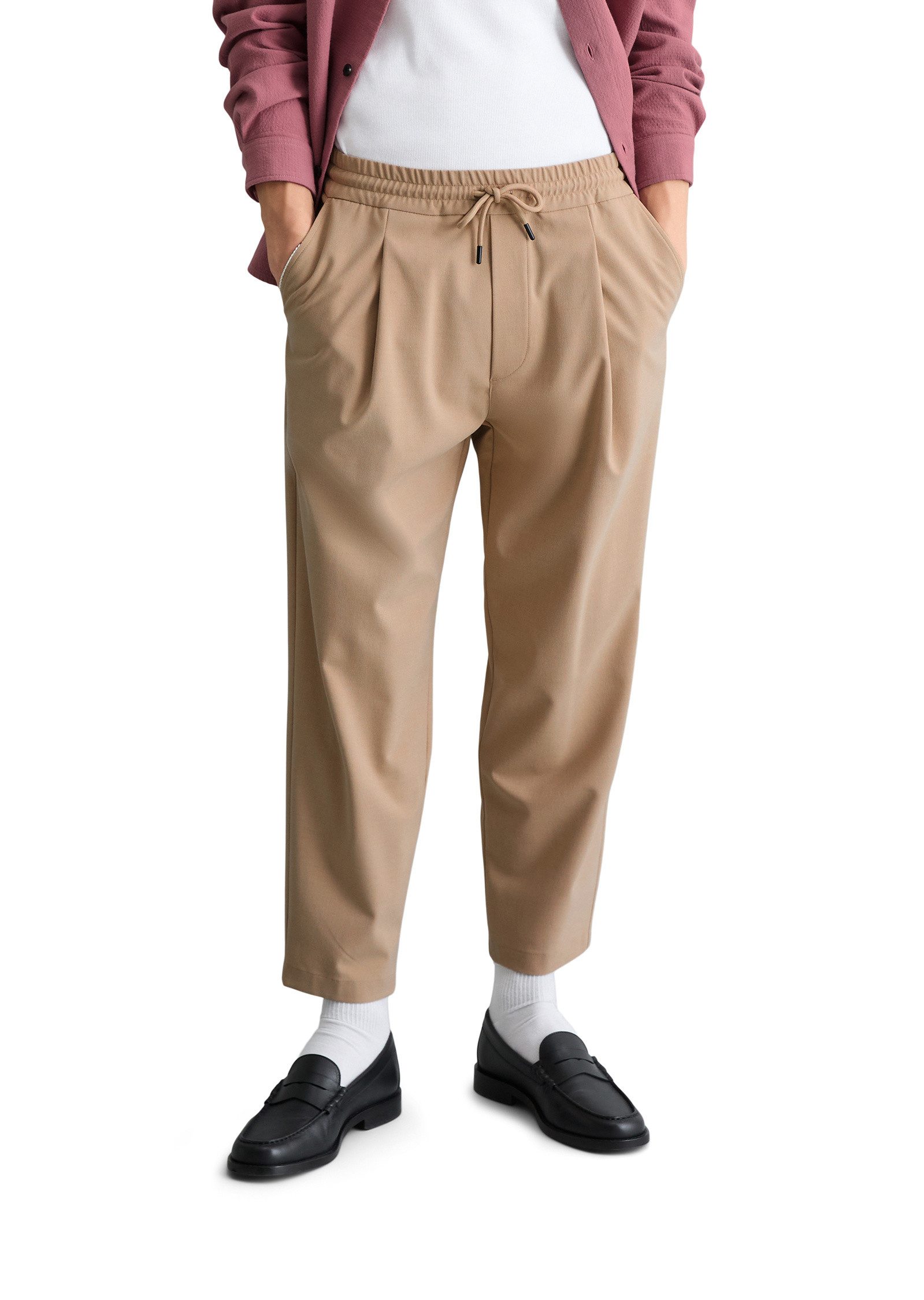 Marc O'Polo DENIM Chinohose mit Bundfalten-Details