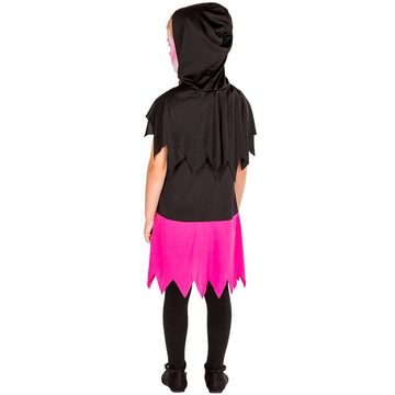 dressforfun Kostüm Girlie Skelett Kleid mit Kapuze