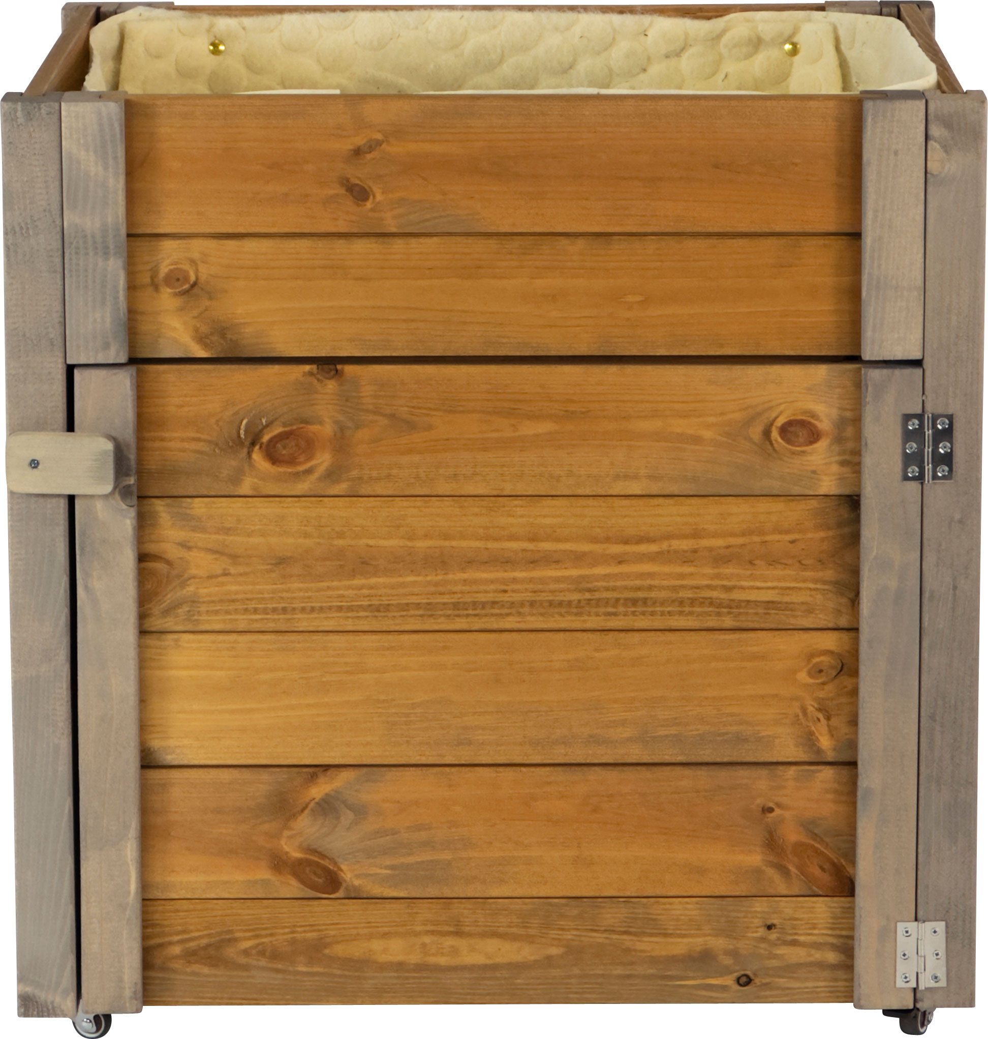 dobar green label Hochbeet rollbar, mit Staufach, inkl. Schafswolle, Gr. M, Maße: ca. 60 x 40 x 62 cm bei einem Gewicht von ca. 11,20 kg