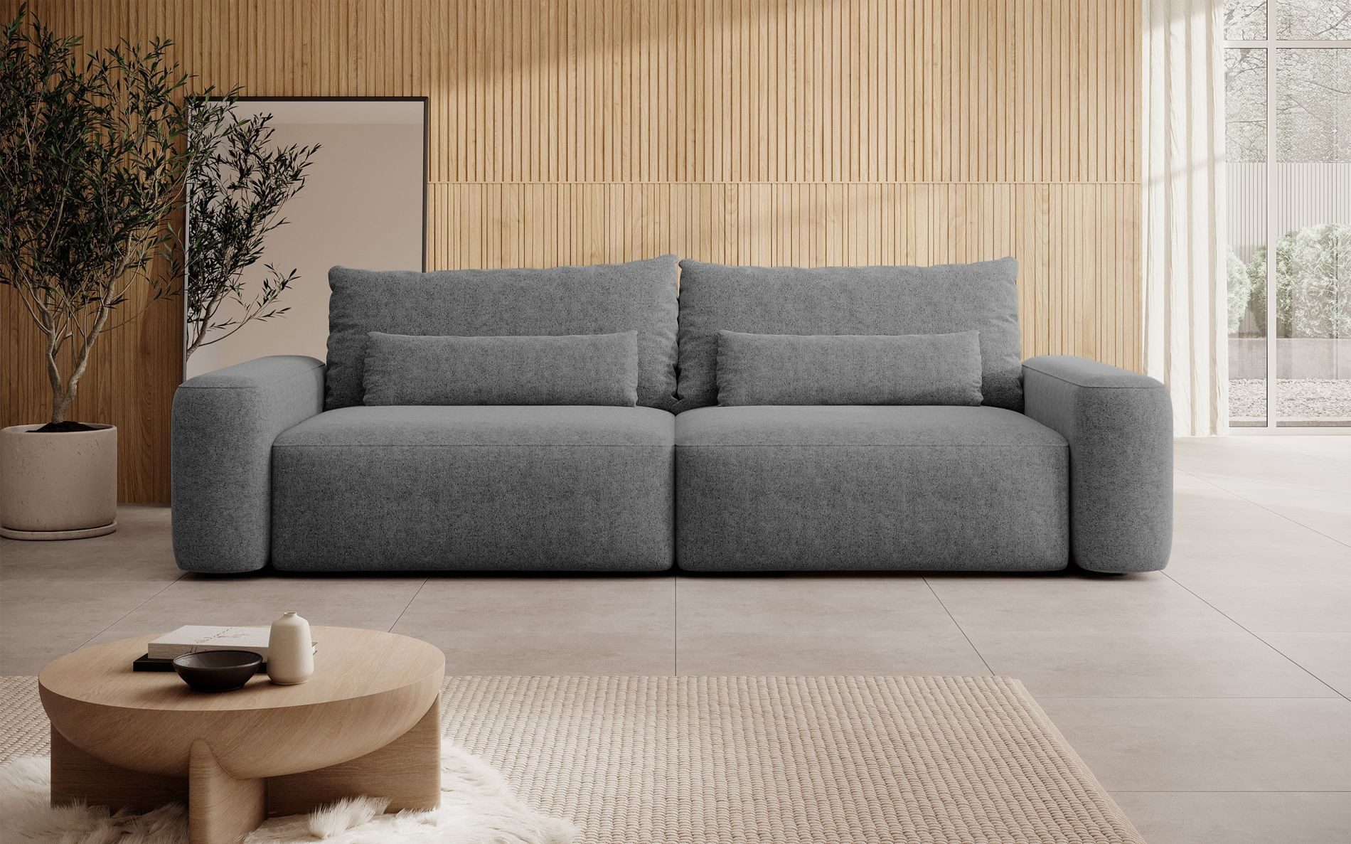 Selsey Schlafsofa CARNOS, mit Stauraum, Zierkissen, günstig online kaufen