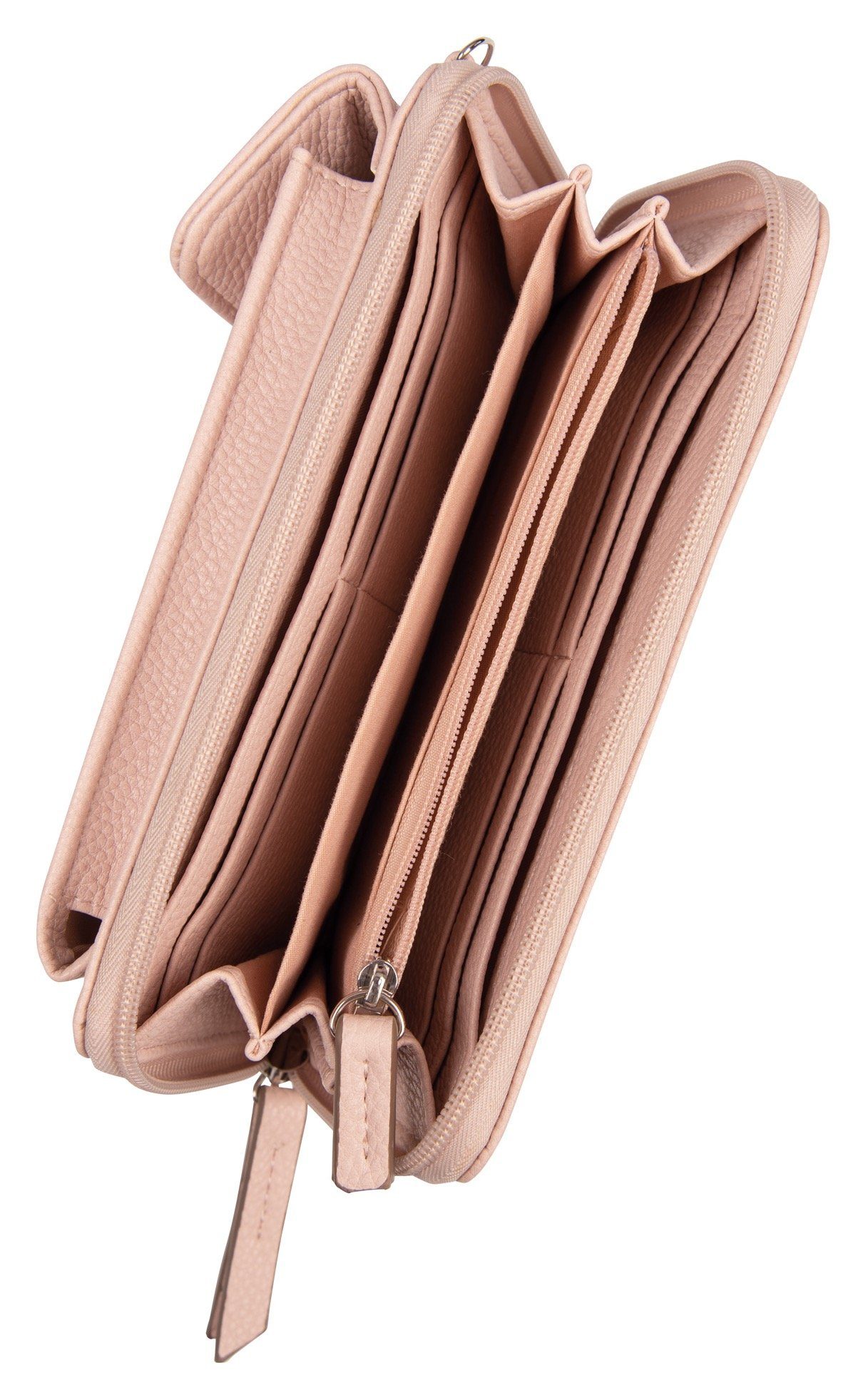 rosa ELA wallet Geldbörse TAILOR zip TOM mit XL, geräumigem Long Außenfach