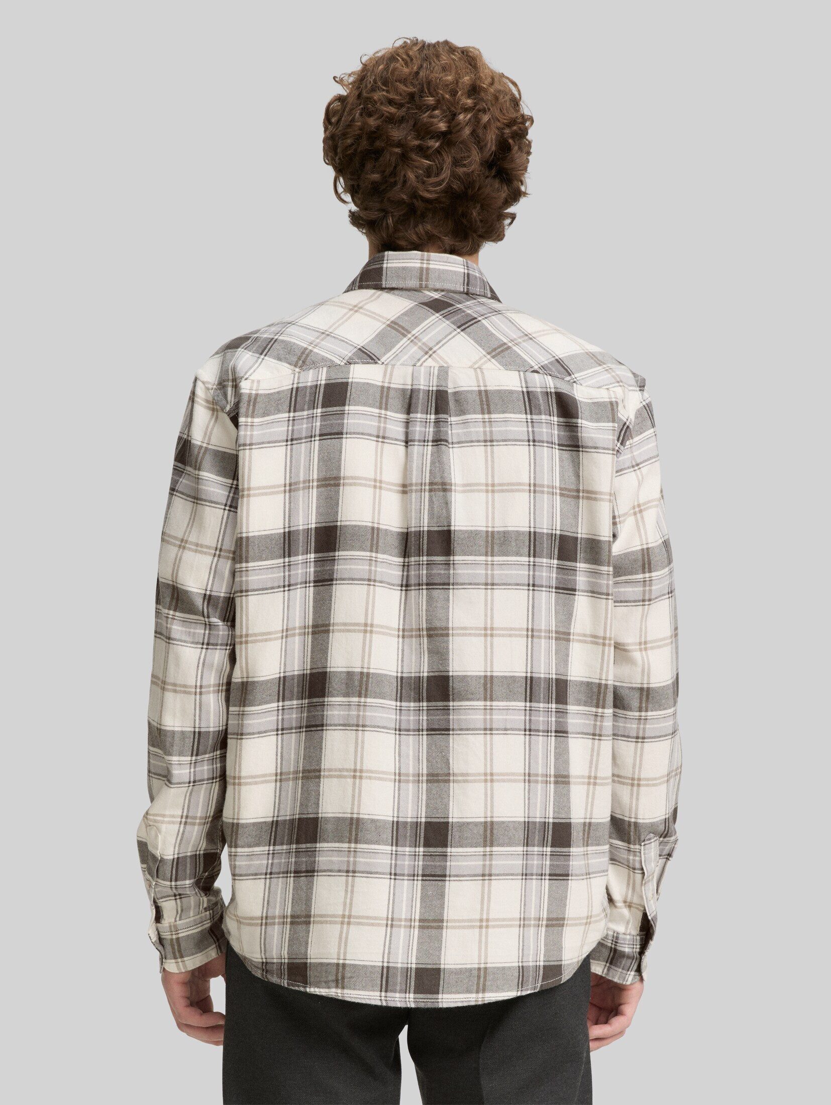 TOM TAILOR Denim Langarmhemd Blusen & Shirts Relaxed Fit Hemd mit Karomuster