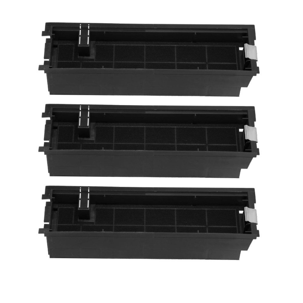 Trade-Shop Aktivkohlefilter 3x passend für Bauknecht DBAH 64 AM X, DBAH 65 AM X, Zubehör für AEG/Electrolux 4055356002 9029801199 MCFE18 Type60 KF60 902979621, Maße: ca. 372 x 114 x 75mm / Kohlefilter im Rahmen