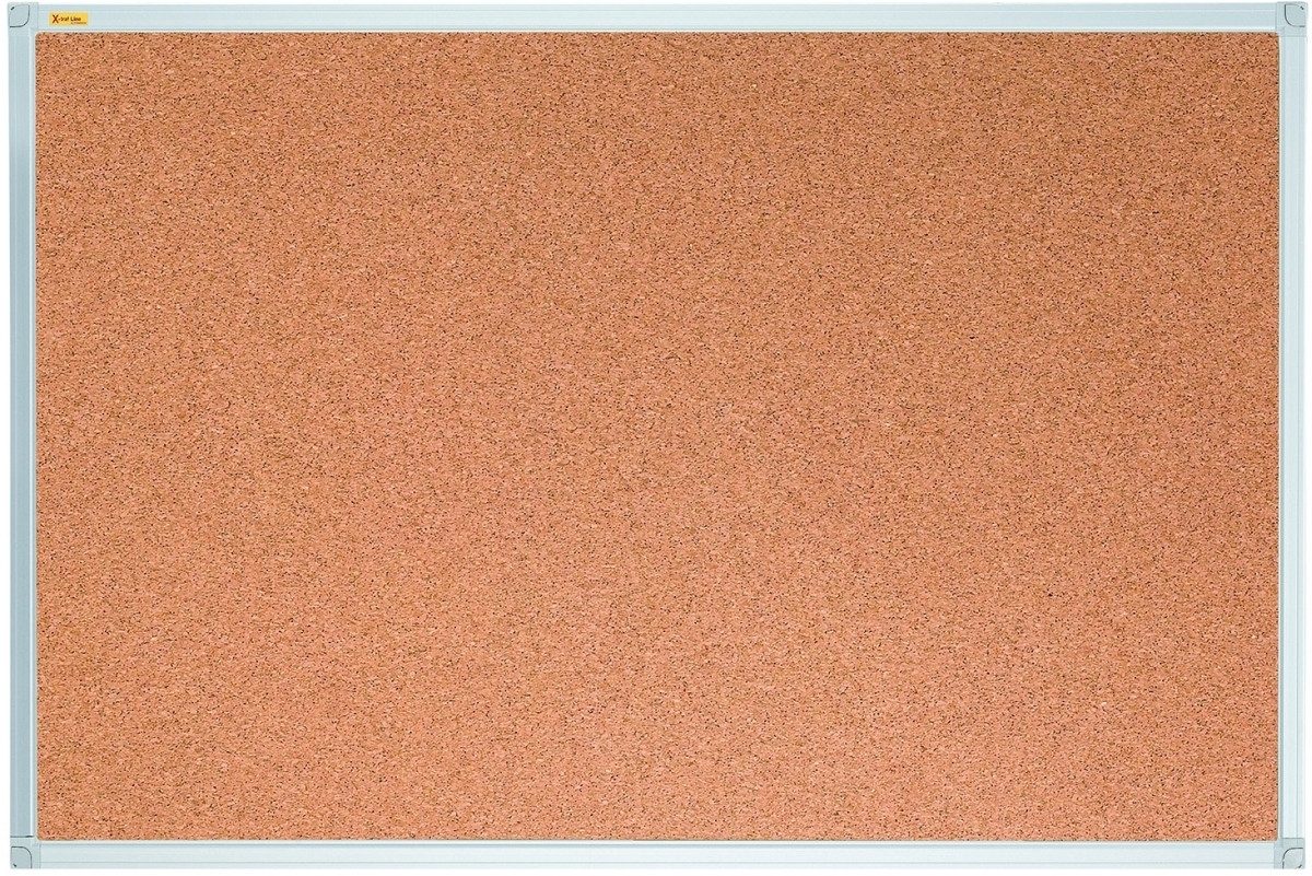 FRANKEN Pinnwand Korktafel KT3409 Aluminiumrahm 100x150cm