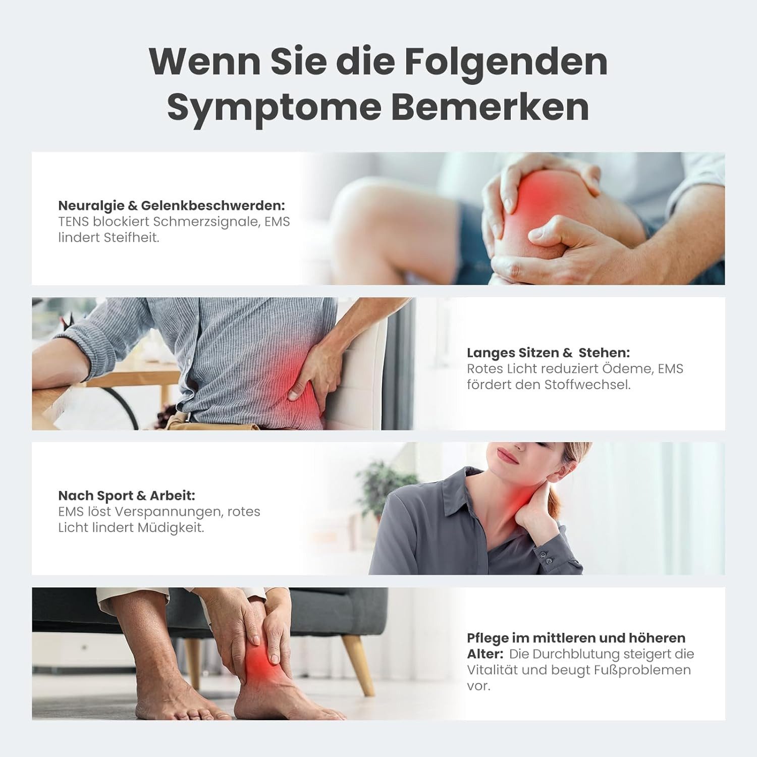 pedete Fußmassagegerät EMS Fußmassagegerät mit Rotlichtfunktion,Fernbedienung, Revitive durchblutung geräte Fuss massagegeräte, Durchblutungs,Fußmassage,Elektri – Bild 5 von 5