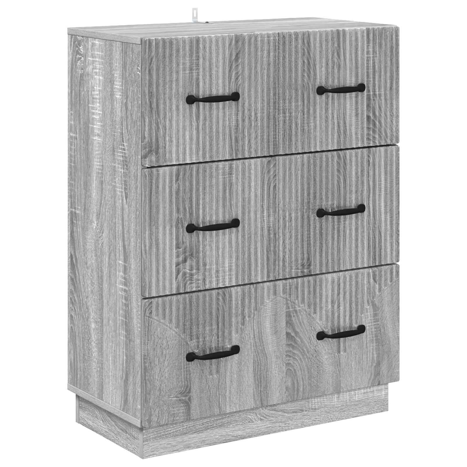 vidaXL Schranksystem Schubladenschrank Graues Sonoma 66 x 34,5 x 87 cm Holzwerkstoff (1-St)