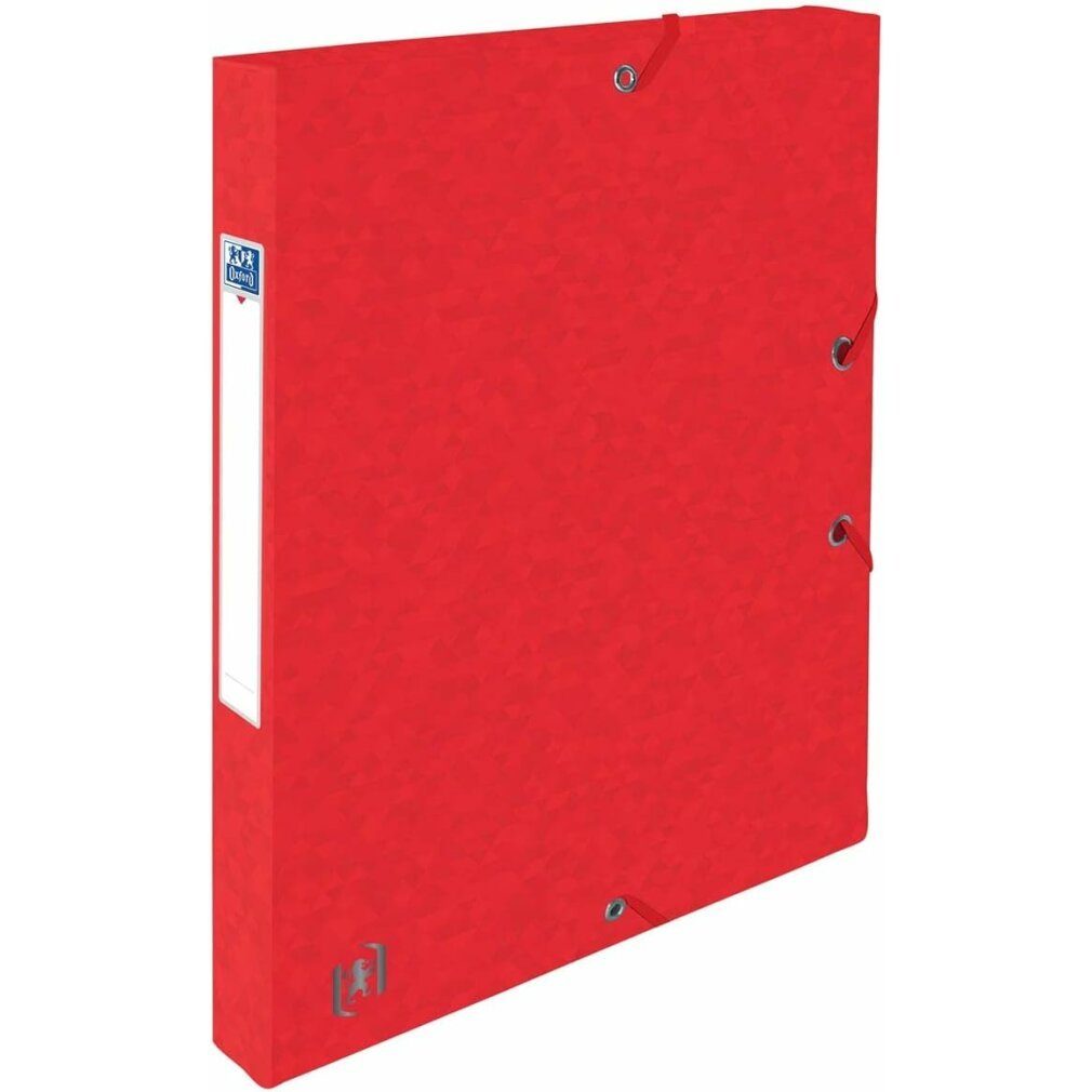 OXFORD Fächermappe Heftbox TOP FILE+ 2,5 cm rot