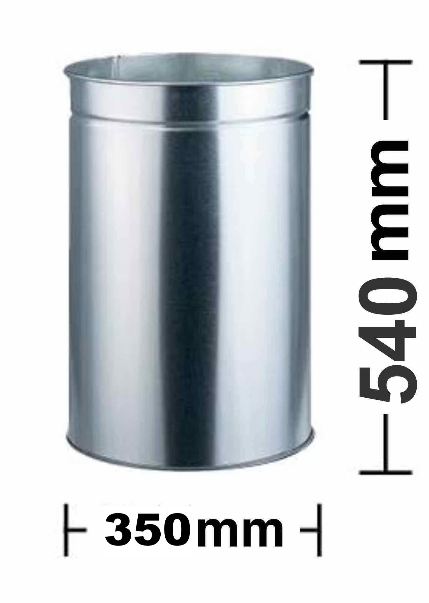 WESCO Einbaumülleimer WESCO® Metall-Einsatzeimer verzinkt zu Pushboy 50 ltr.