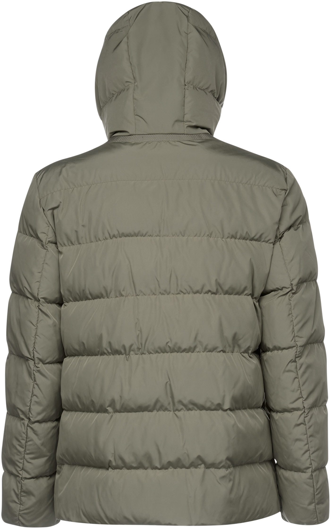 Geox Steppjacke PIEVE mit verdecktem Reißverschluss & Druckern, Kapuze mit Schirm, 4 Taschen