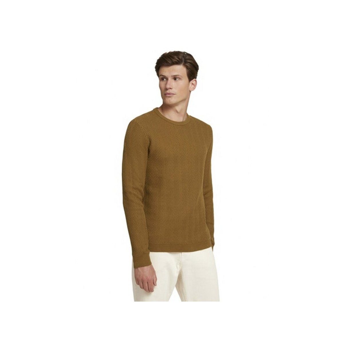 Longpullover TAILOR deep cognac TOM (1-tlg) cognac