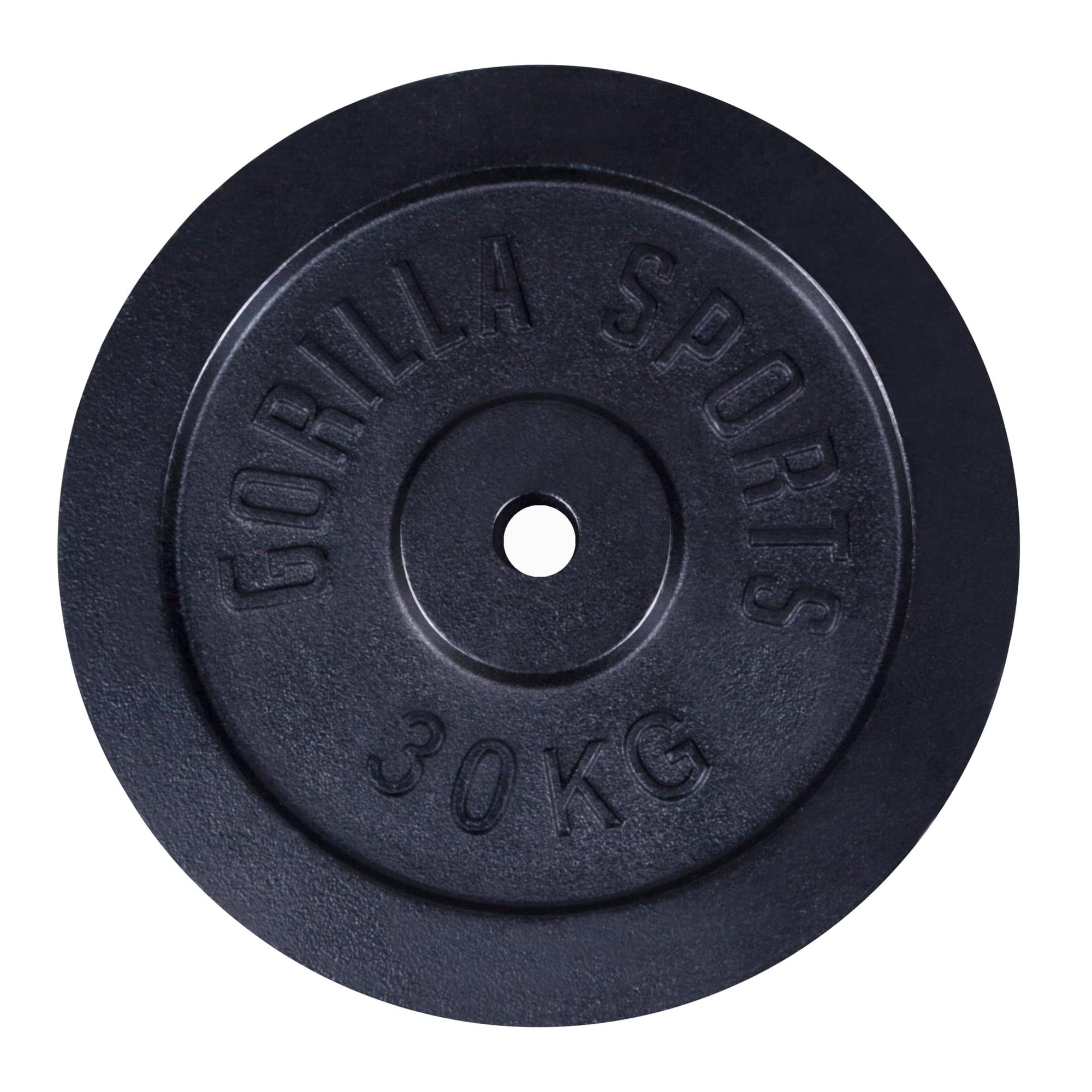 GORILLA SPORTS Hantelscheibe Hantelscheibe Guss 30/31 mm 1,25-30 KG, 30 kg