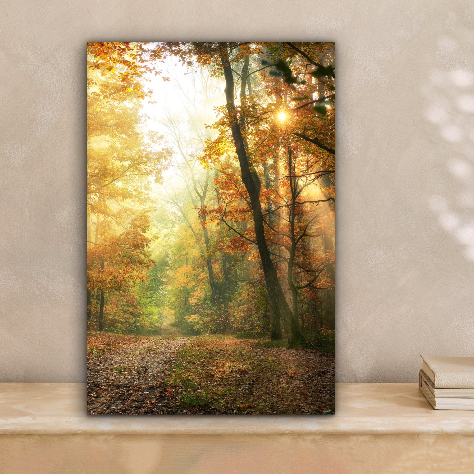 OneMillionCanvasses® Leinwandbild Wald - Herbst - günstig online kaufen
