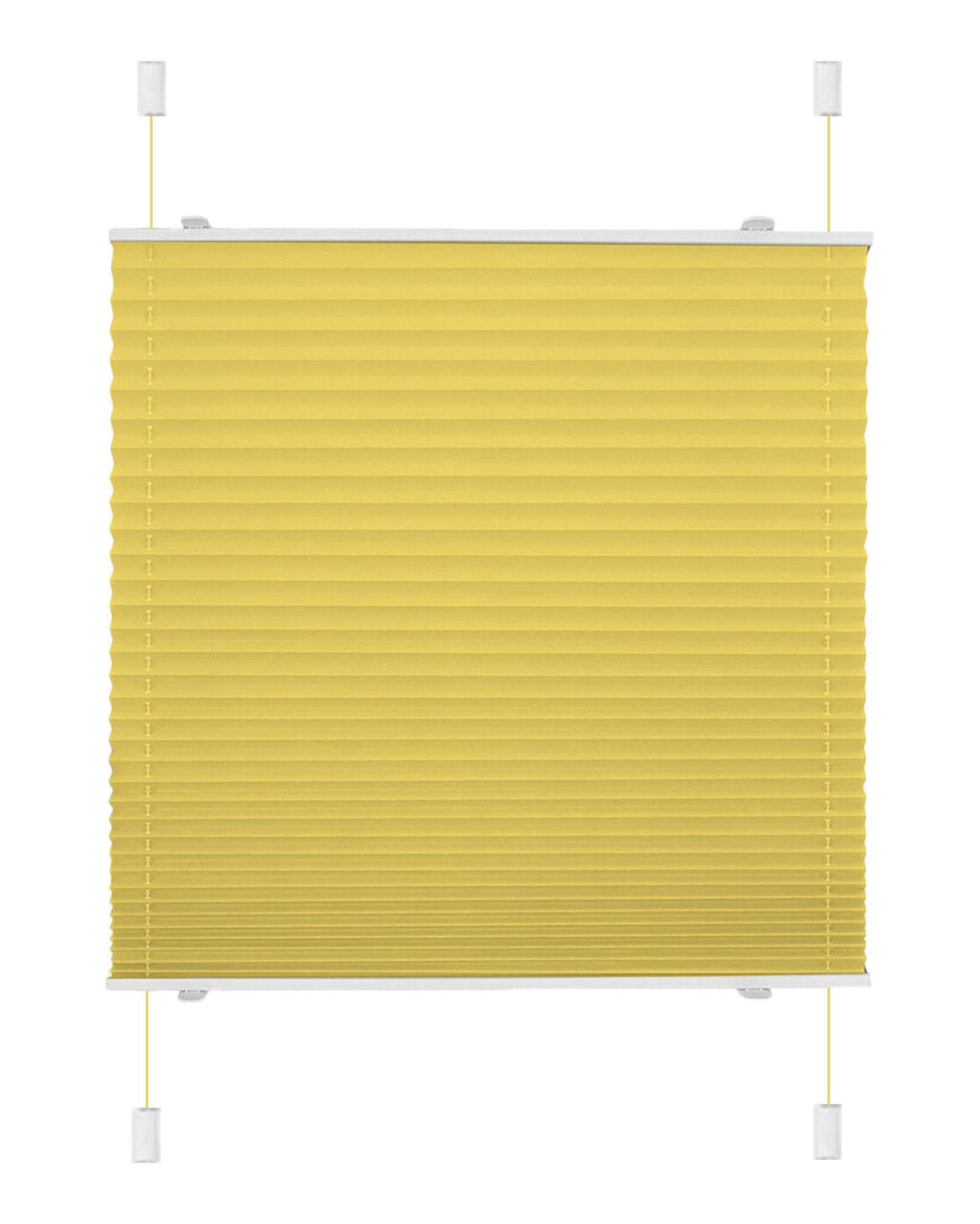 OUBO Plissee Faltrollo Ohne Bohren, Klemmträger,Easyfix, Lichtschutz, versp günstig online kaufen