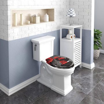 Woltu WC-Sitz, mit Abesenkautomatik, aus Duroplast, Deco Design, NEU&OVP