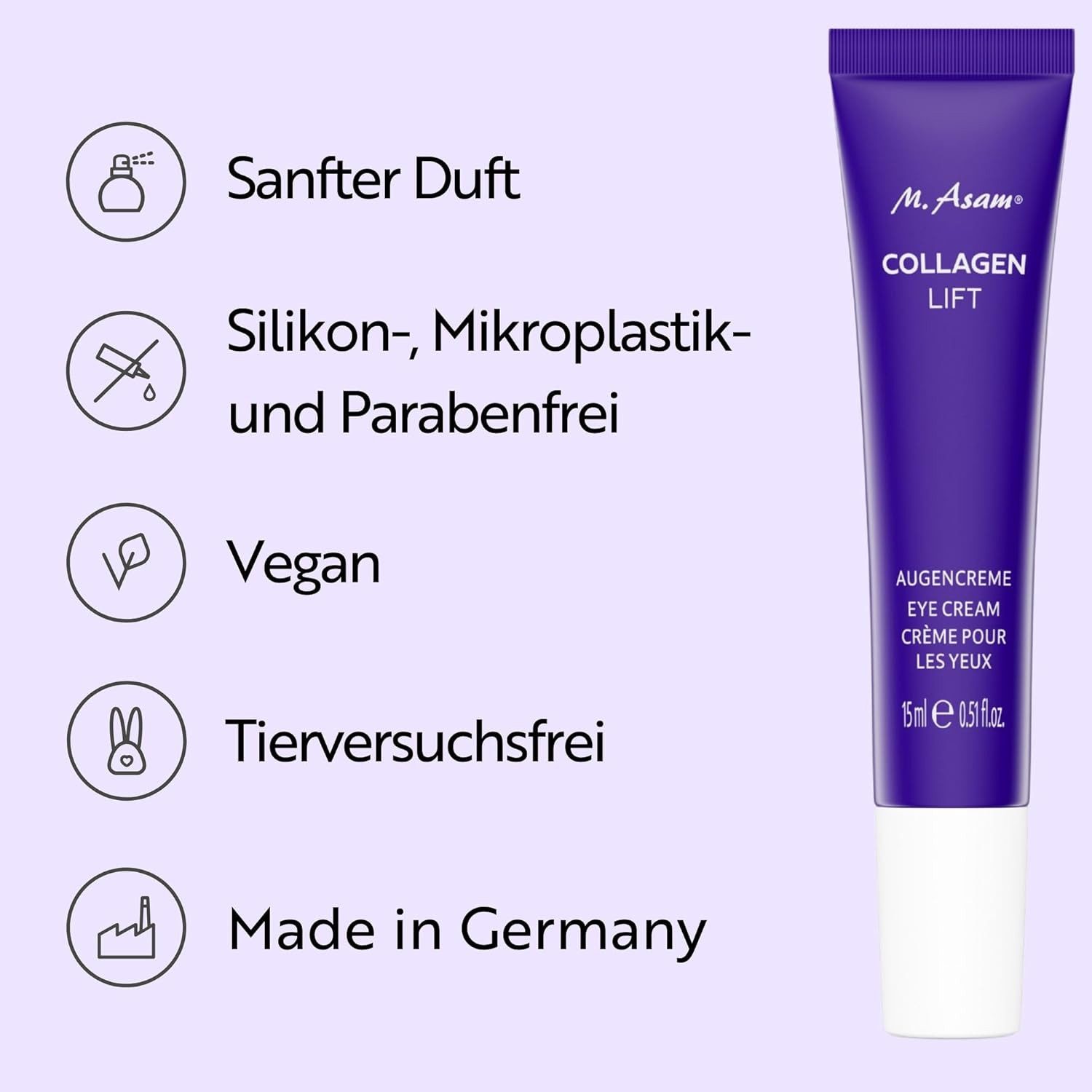 asambeauty Augencreme COLLAGEN LIFT Augencreme (15 ml), 1-tlg.