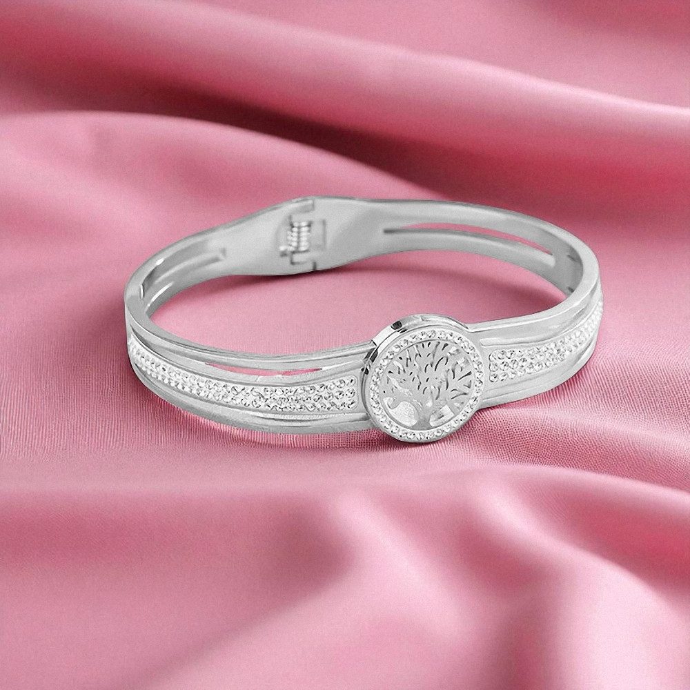 Taffstyle Armband Lebensbaum Damen Armband Edelstahl 18K vergoldet Strass E günstig online kaufen