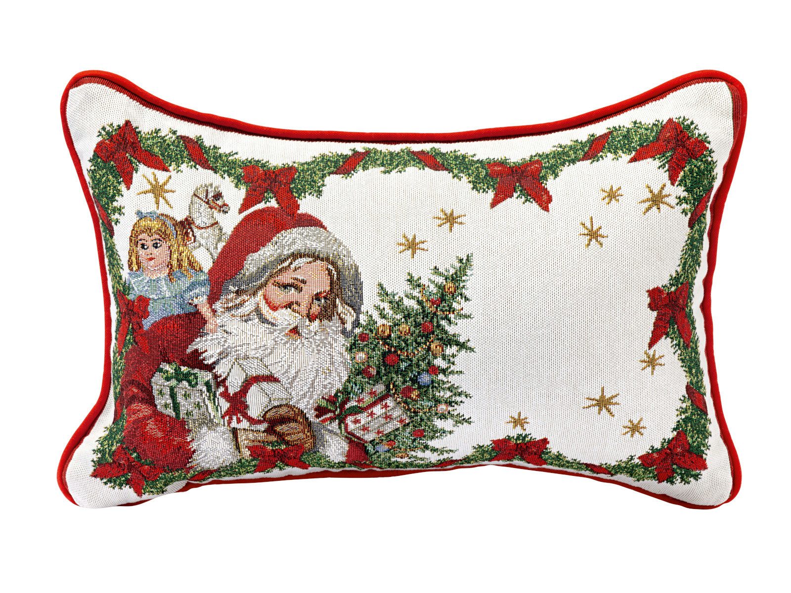 Weihnachtsfigur Toy's Fantasy Gobelin Wendekissen Santa