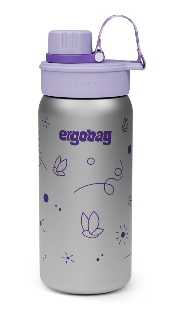 ergobag Trinkflasche Edelstahl Trinkflasche, auslaufsicher und kohlensäuregeeignet