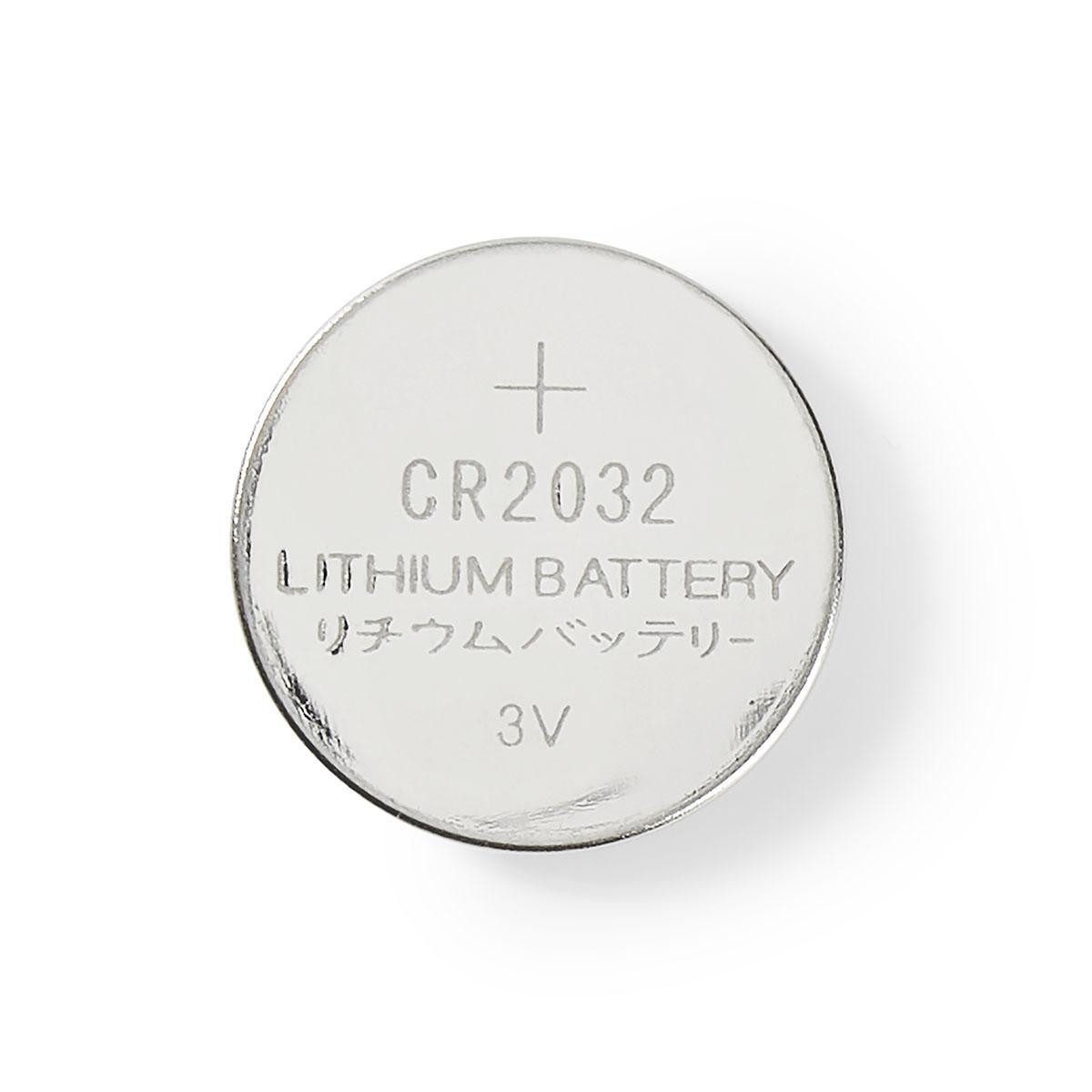 Nedis BALCR20325BL Batterie, (5 St), Lithium-Knopfzelle, hohe Energiedichte, für Fernbedienungen, Uhren