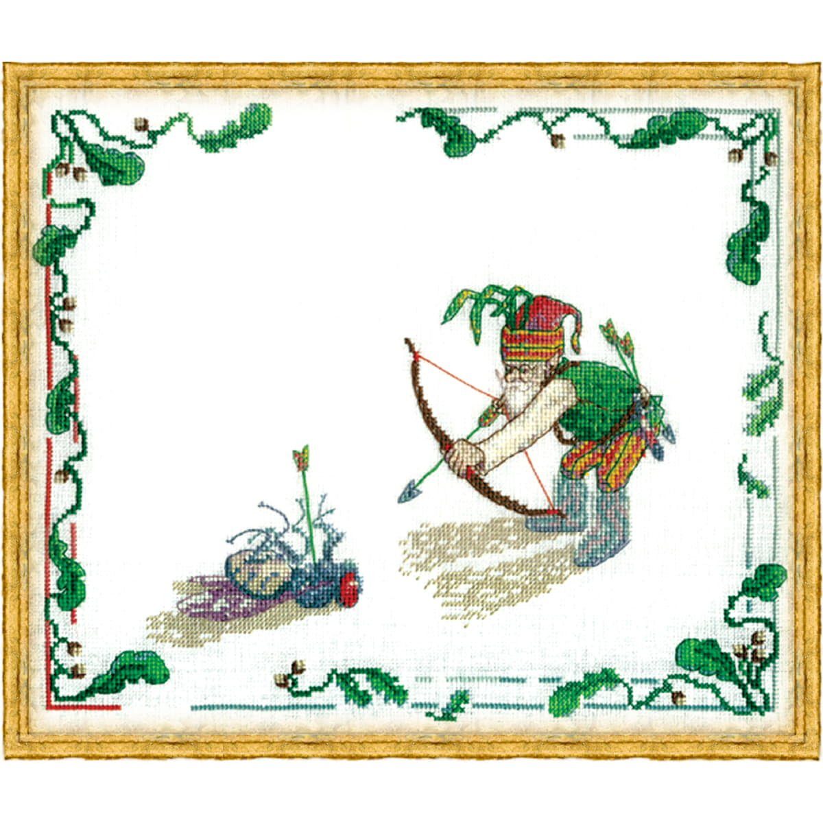 Kreativset Nimue Kreuzstich Set "Der Bogenschütze", Zählmuster, 1K, 33x27cm