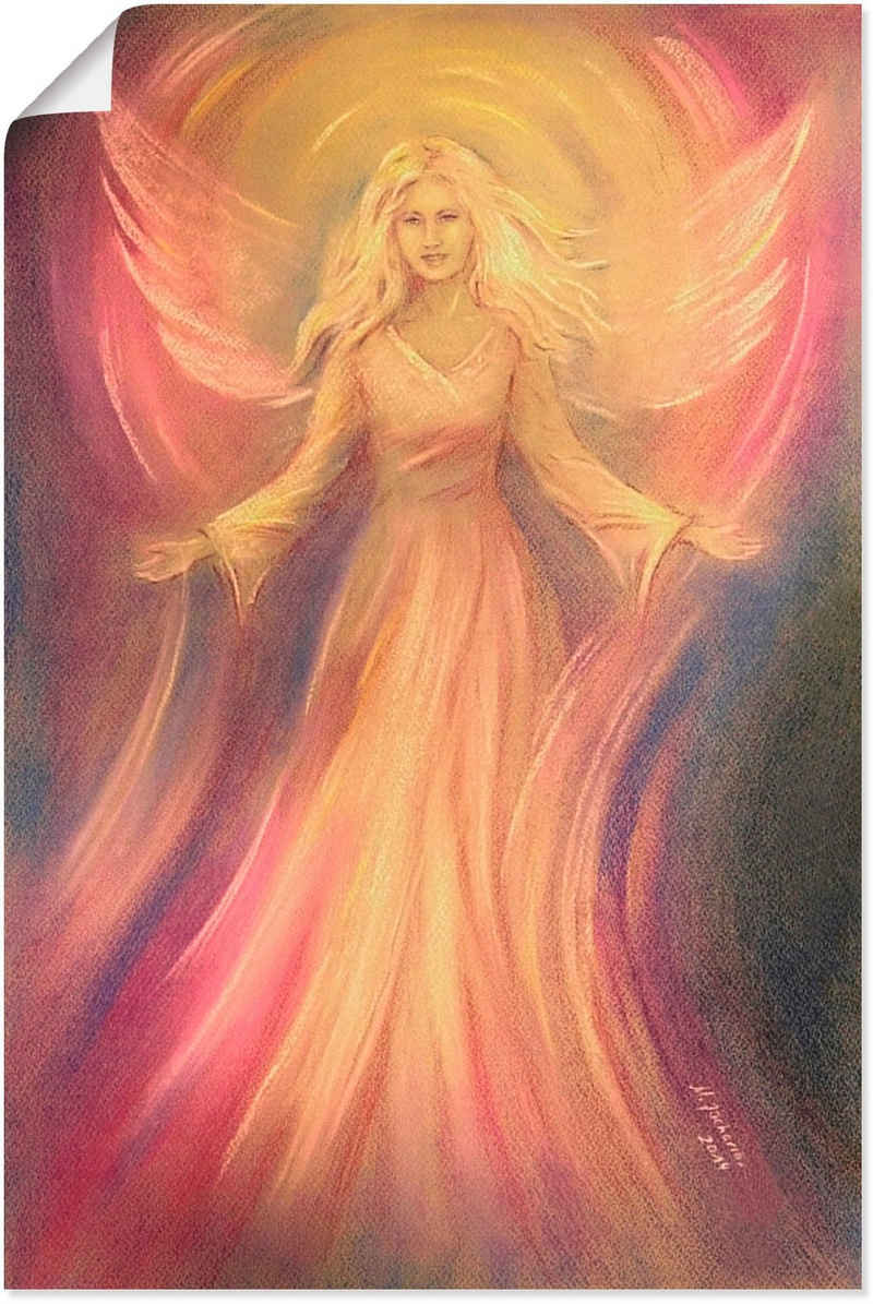 Artland Wandbild Engel Licht Liebe - Spirituelle Malerei, Religion (1 St), als Alubild, Leinwandbild, Wandaufkleber oder Poster in versch. Größen