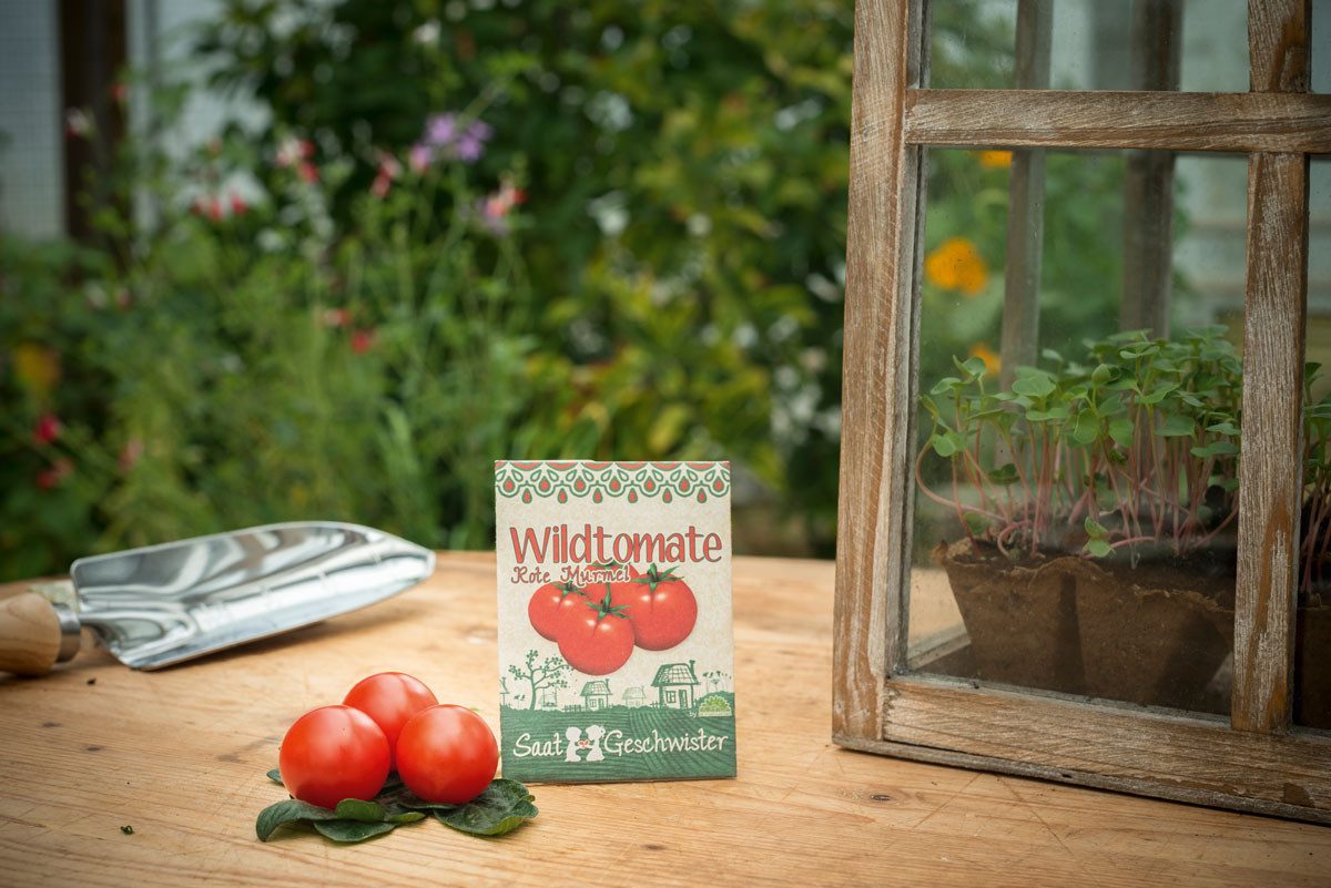 Blumensamen Die Stadtgärtner: Bio-Wildtomate rot I Premium Gemüse-Samen für bis