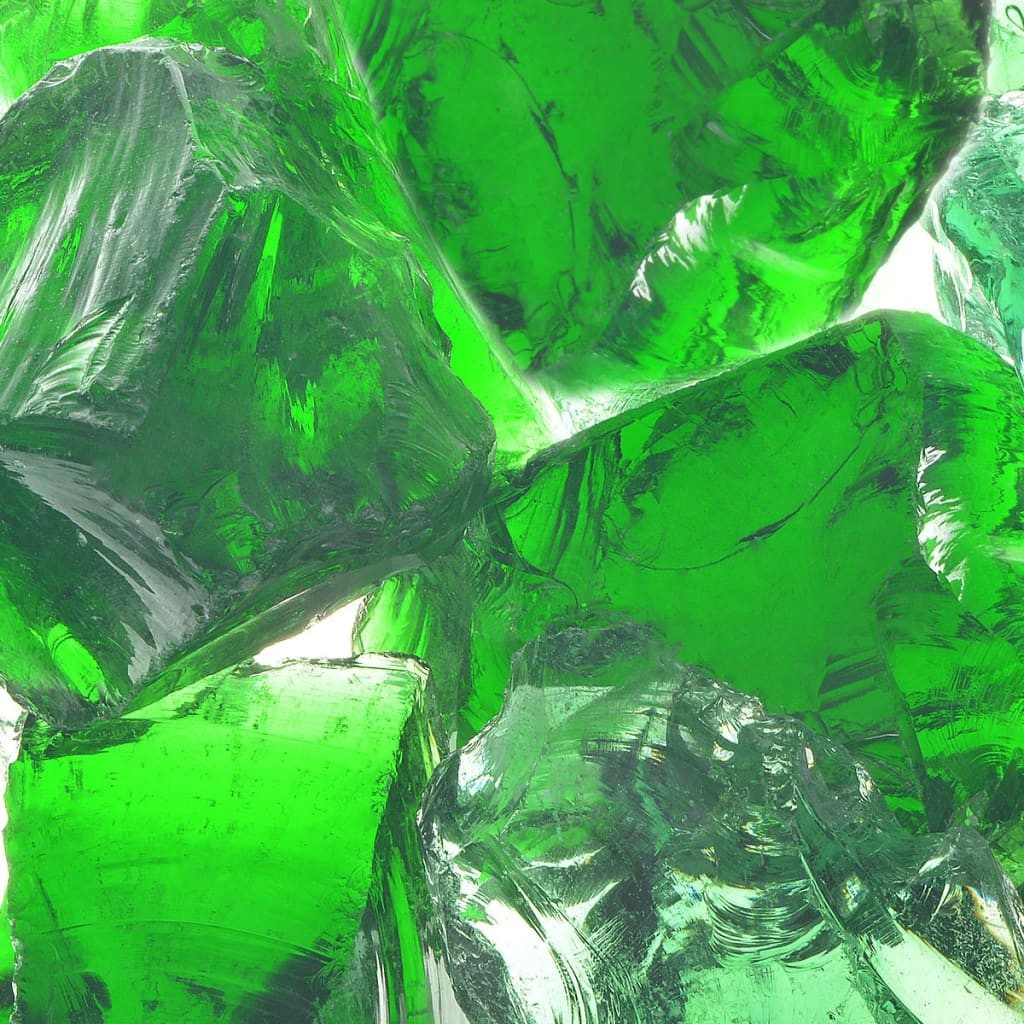 DOTMALL Gabionensteine Gabionensteine aus Glas Grün 60-120 mm 25 kg