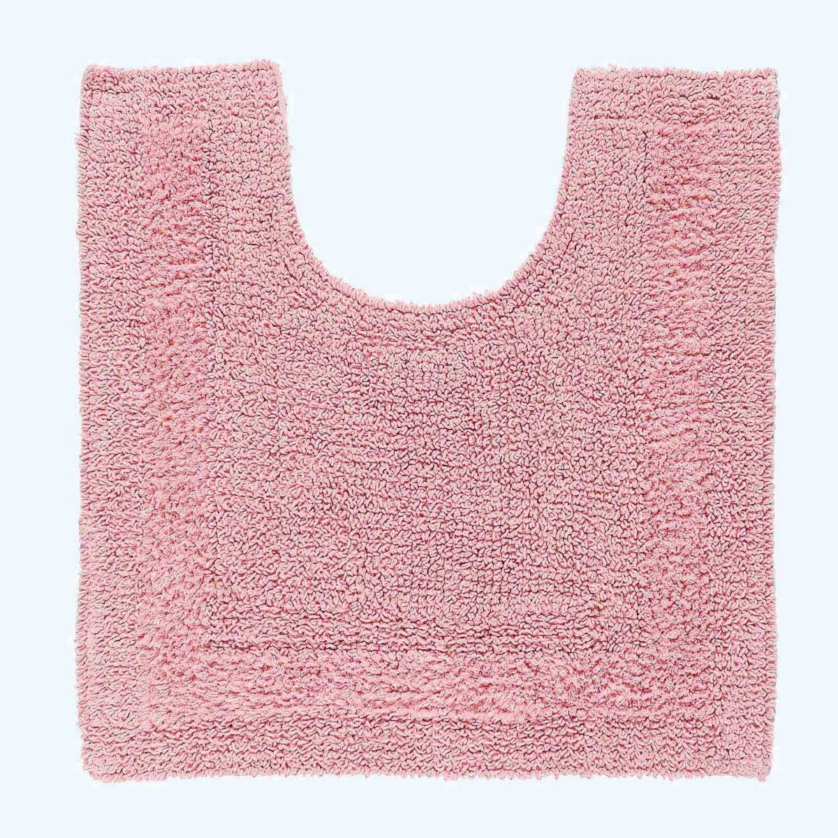 Homescapes Badematte WC-Vorleger rosa 50x55 cm aus 100% Baumwolle, Höhe 20 günstig online kaufen