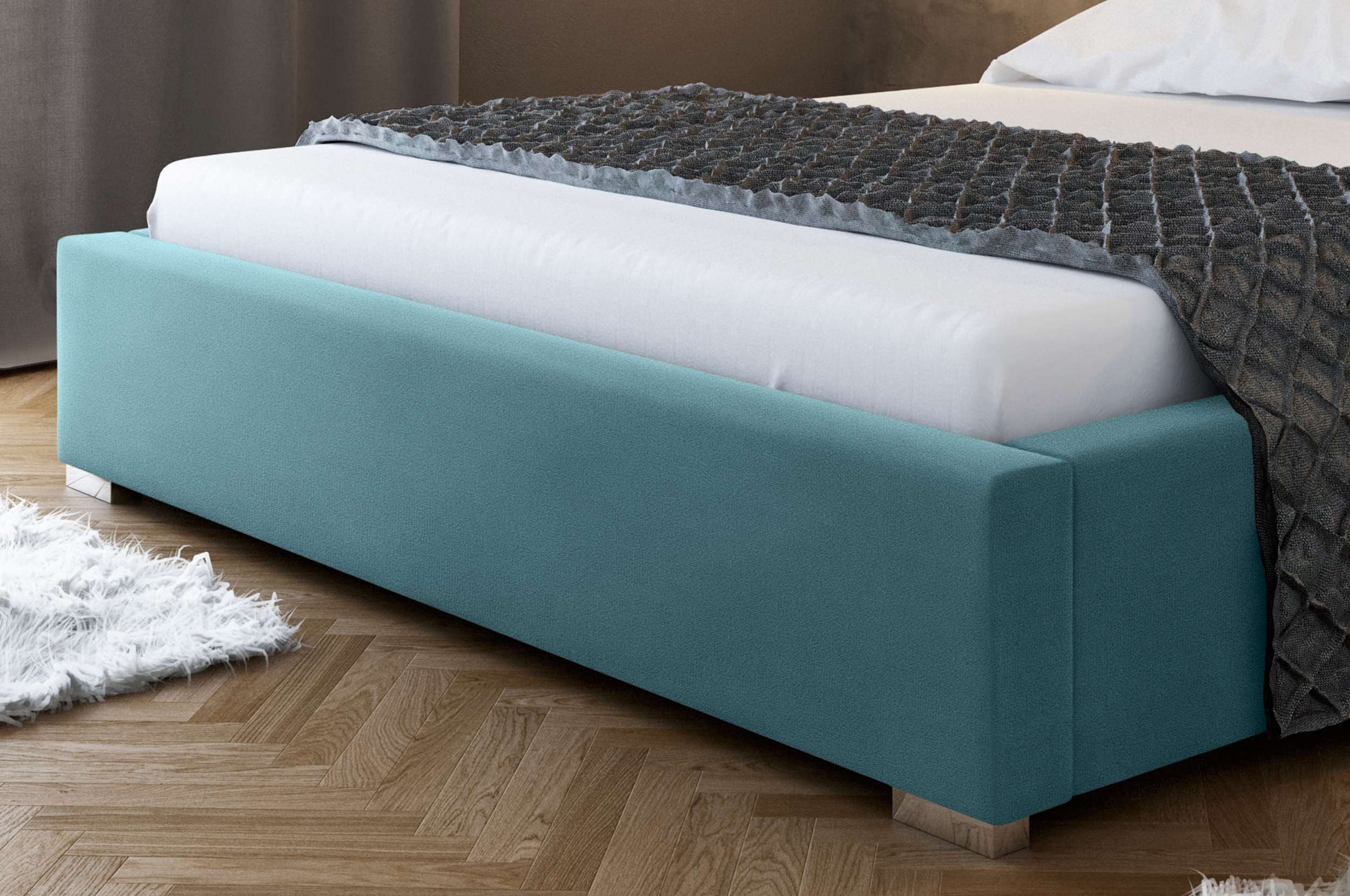 99rooms Polsterbett Leo (Schlafzimmerbett, Bett), 120/140/160/180/200 x 200 cm, mit Bettkasten, mit Lattenrost