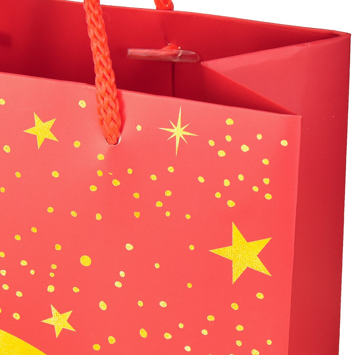Florists Products Tragetasche Geschenktüte Weihnachten mit Sternmotiv und festlichem, 2 Stück